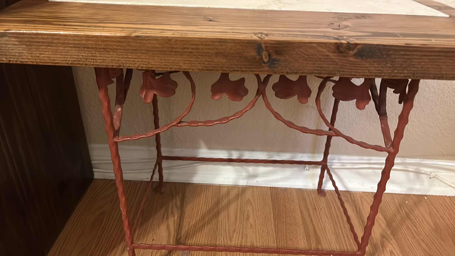 Photo 1 of HAND CRAFTED ACCENT TABLE 23 inches times 14 1/2 inches times 19 inches