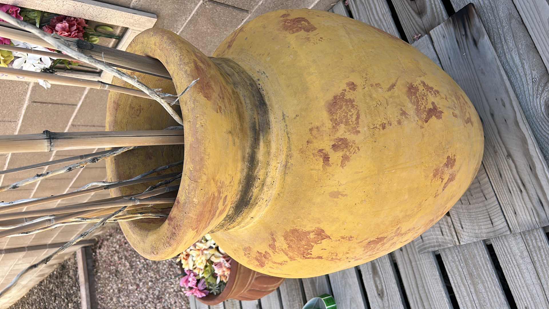 Photo 1 of LARGE HEAVY TERRA COTTA POT H3’