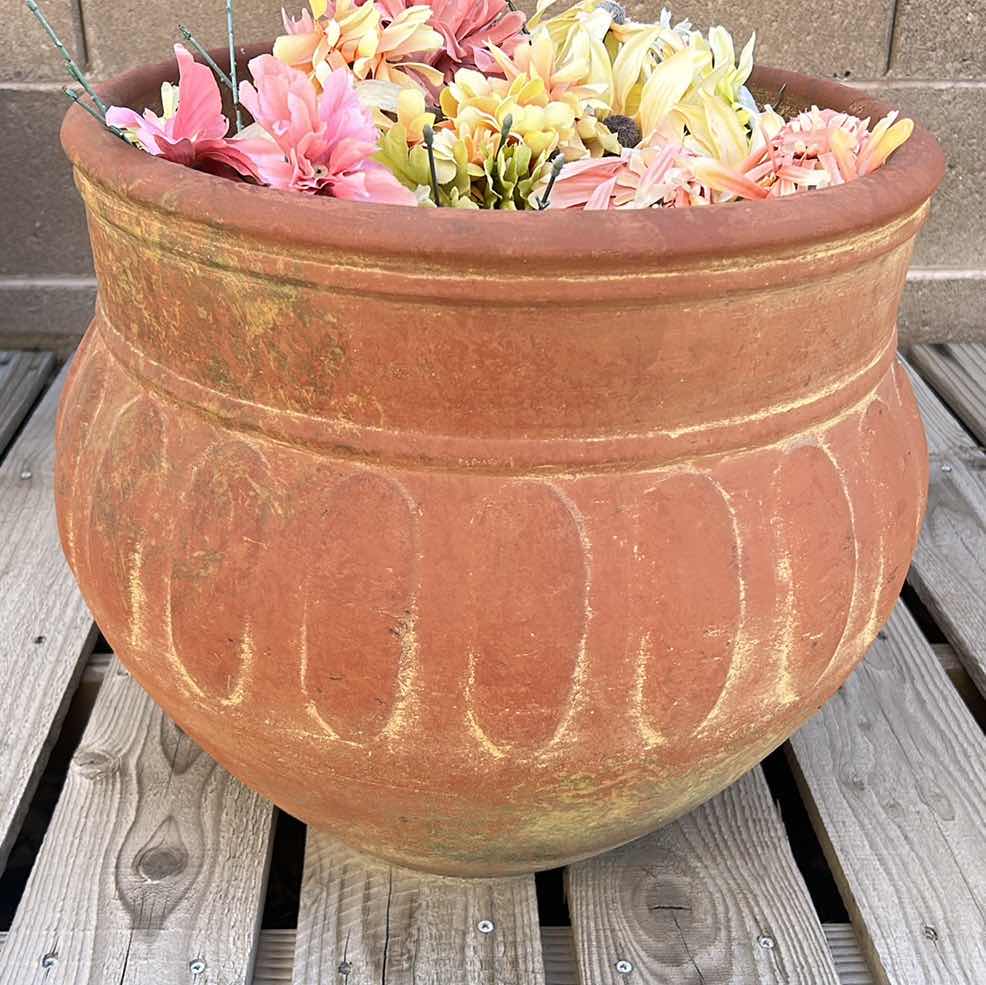 Photo 1 of LARGE HEAVY TERRA COTTA POT 22” x 16”