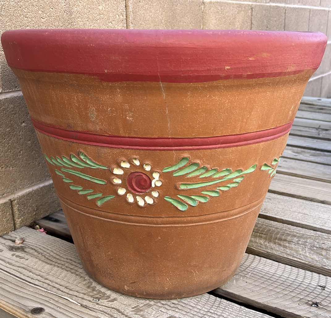 Photo 1 of LARGE HEAVY TERRA COTTA POT 19” x 16”