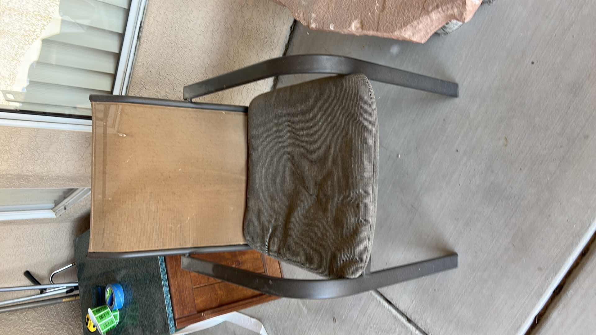 Photo 6 of OUTDOOR/ HANDCRAFTED TABLE, 2 CHAIRS, LANTERN AND POTTED CACY