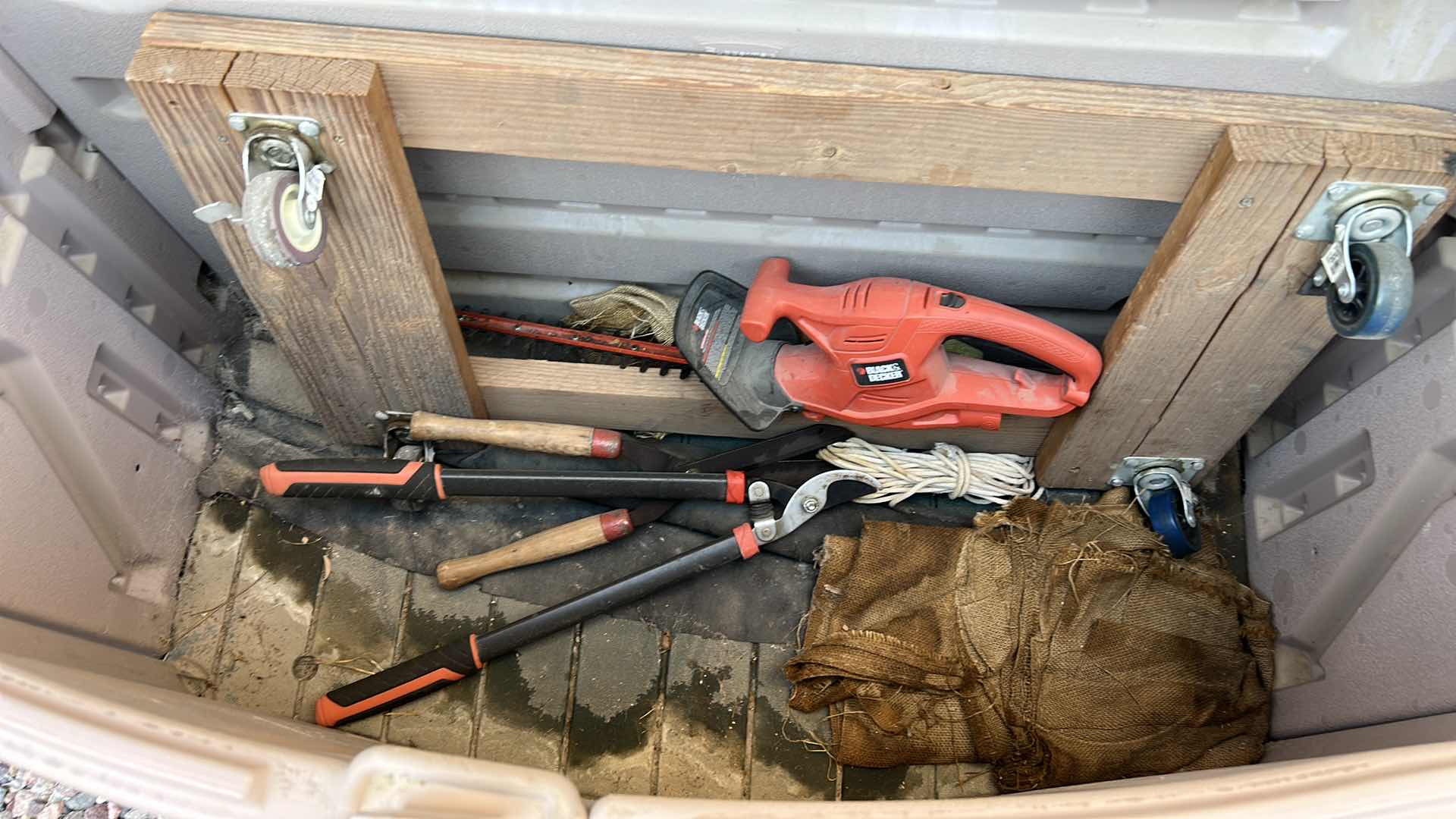 Photo 1 of LARGE OUTDOOR STORAGE WITH TOOLS 54 1/2“ x 28“ x 35“