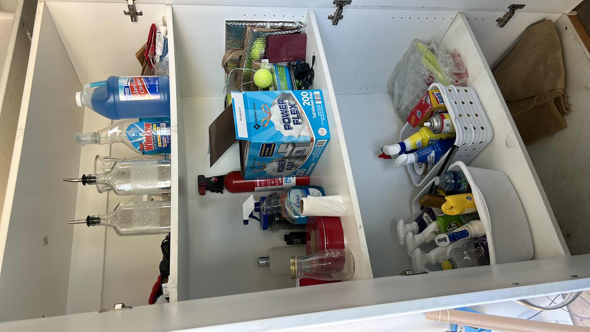 Photo 1 of CONTENTS OF CABINET- CLEANING SUPPLIES