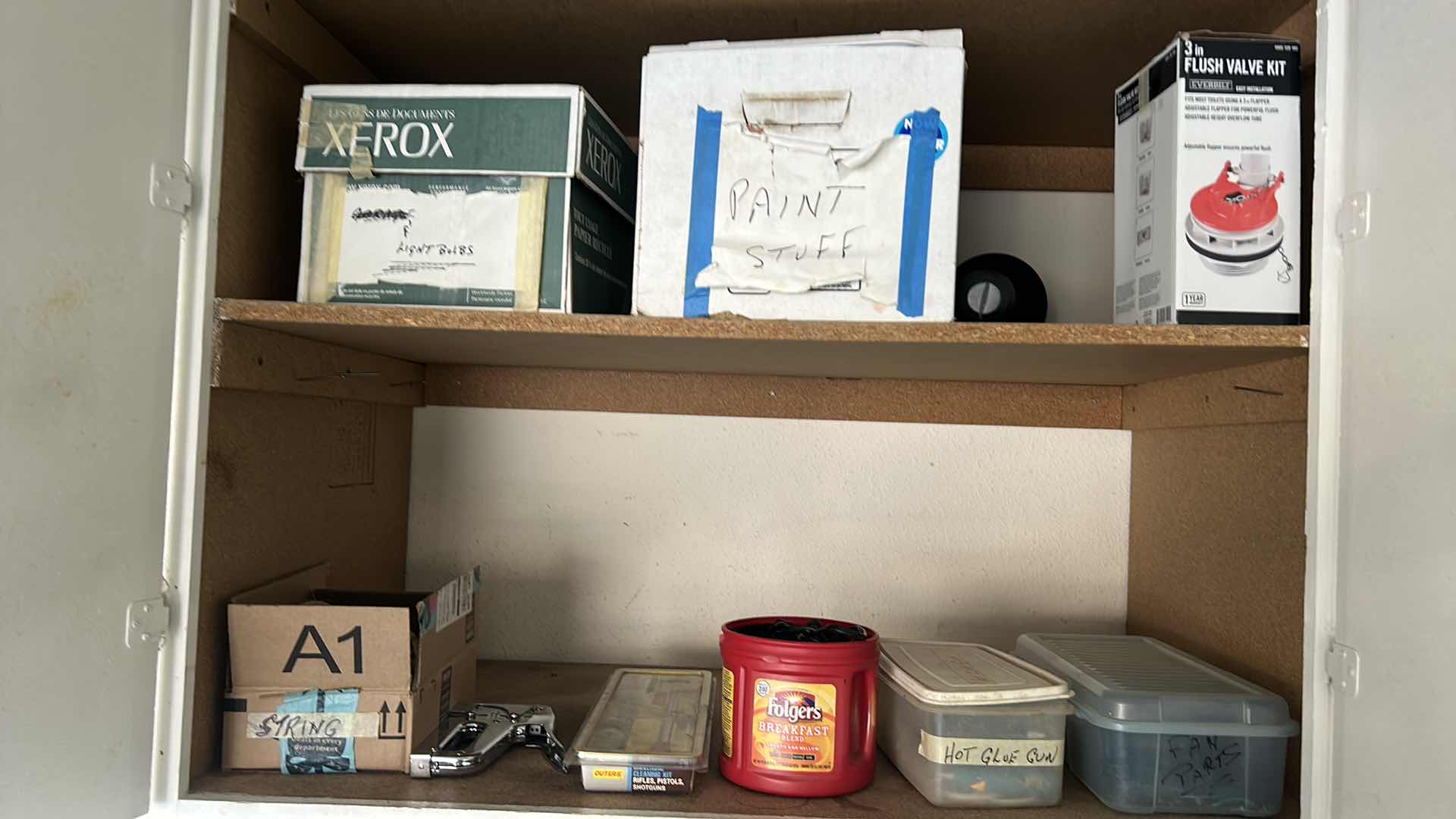 Photo 1 of CONTENTS OF CABINET- GARAGE