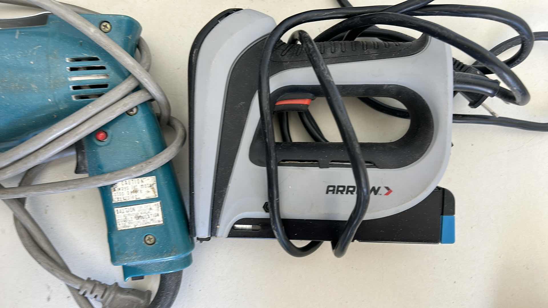 Photo 3 of GARAGE TOOLS: DRILL, STAPLE GUN AND KNEE PADS