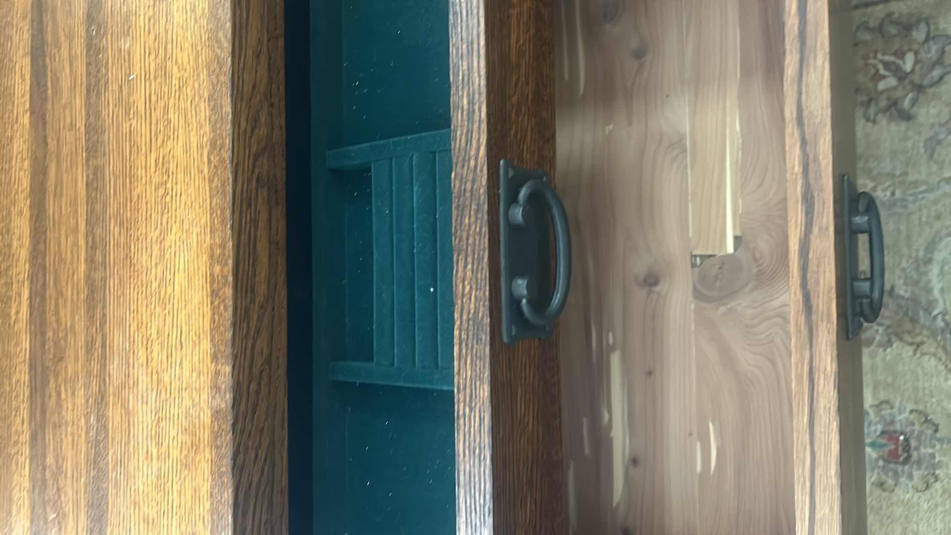 Photo 1 of  MICHAEL’S FURNITURE CRAFTSMAN CEDAR-LINED OAK SIX-DRAWER
2‘ x 18 1/2“ x H 43 3/4”