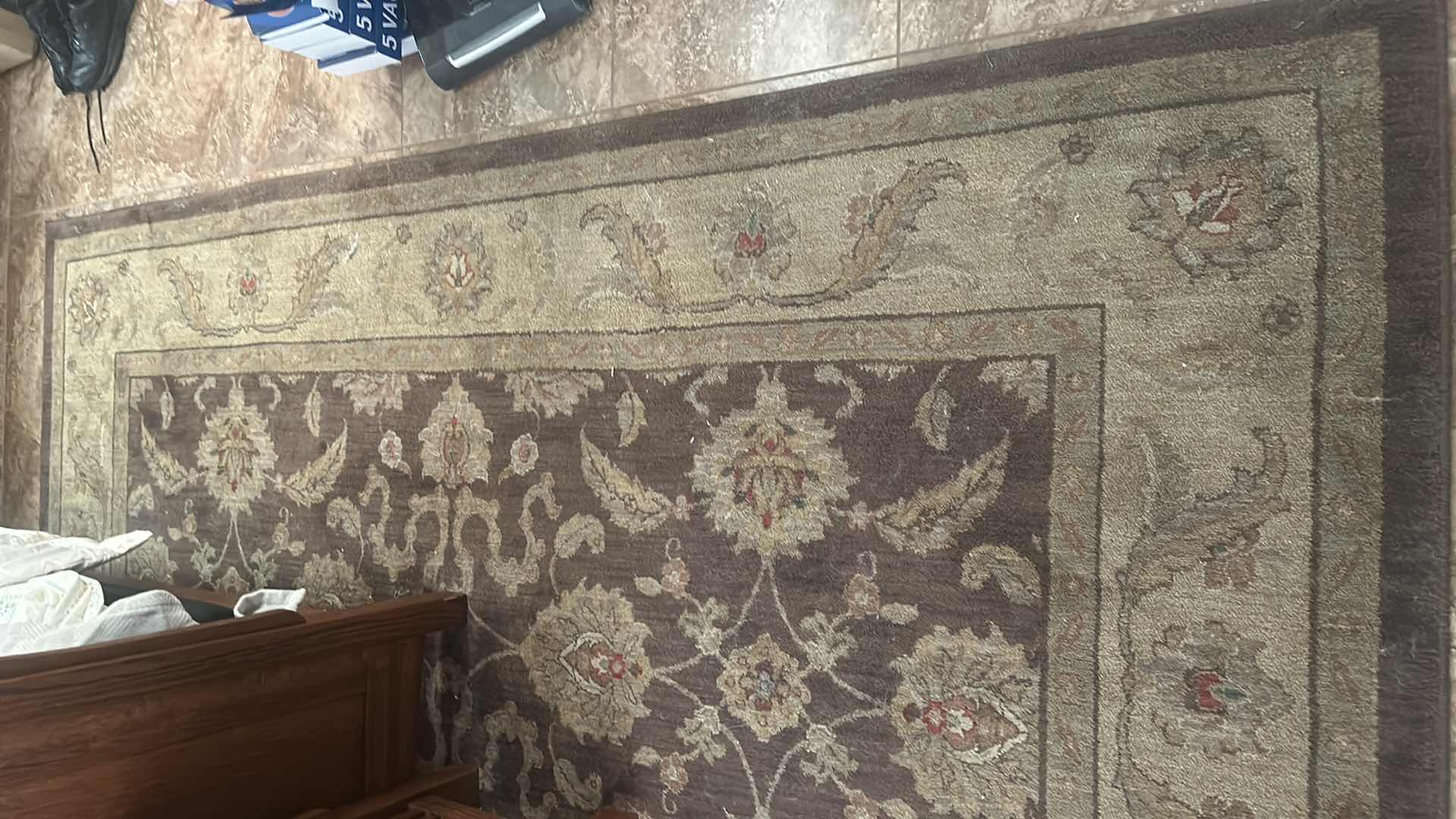 Photo 1 of ALLURE AREA RUG SIZE 9’ X 12’ 19”. COLOR: RAISIN. 100% NYLON.