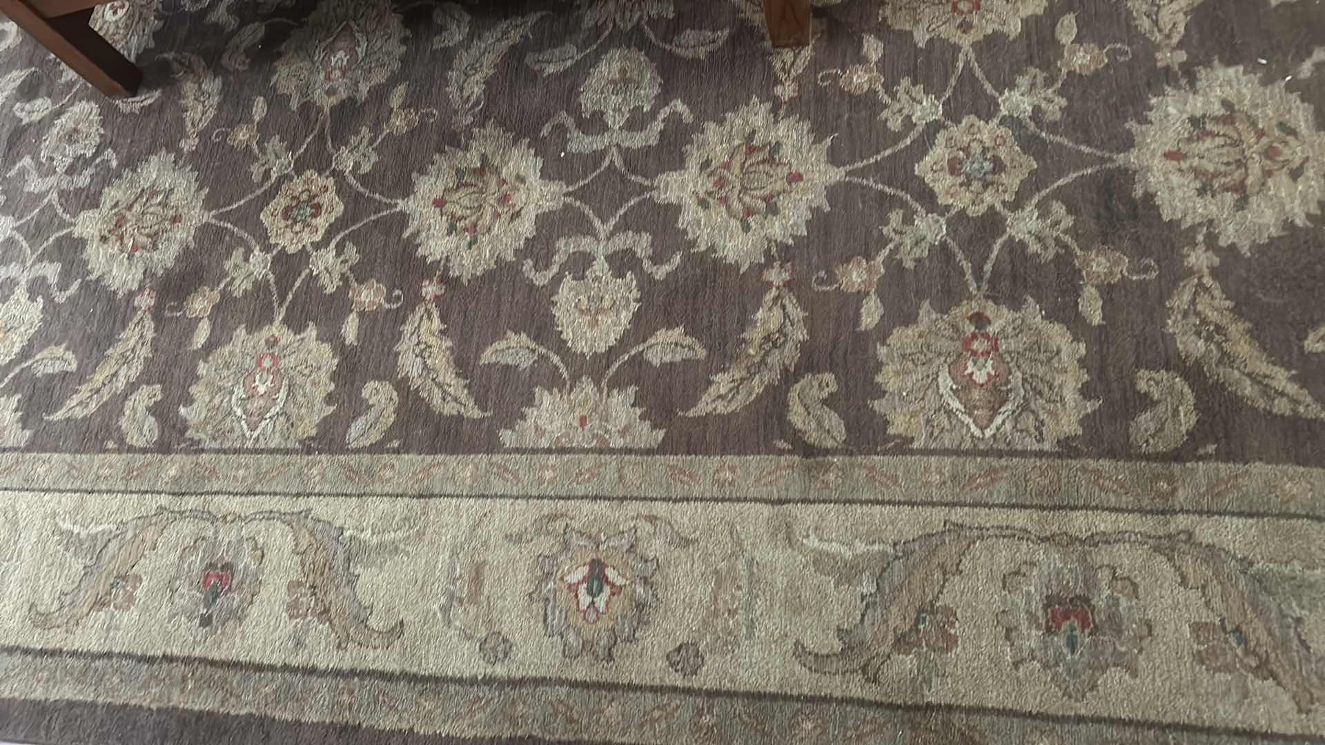 Photo 1 of ALLURE AREA RUG SIZE 9’ X 12’ 19”. COLOR: RAISIN. 100% NYLON.