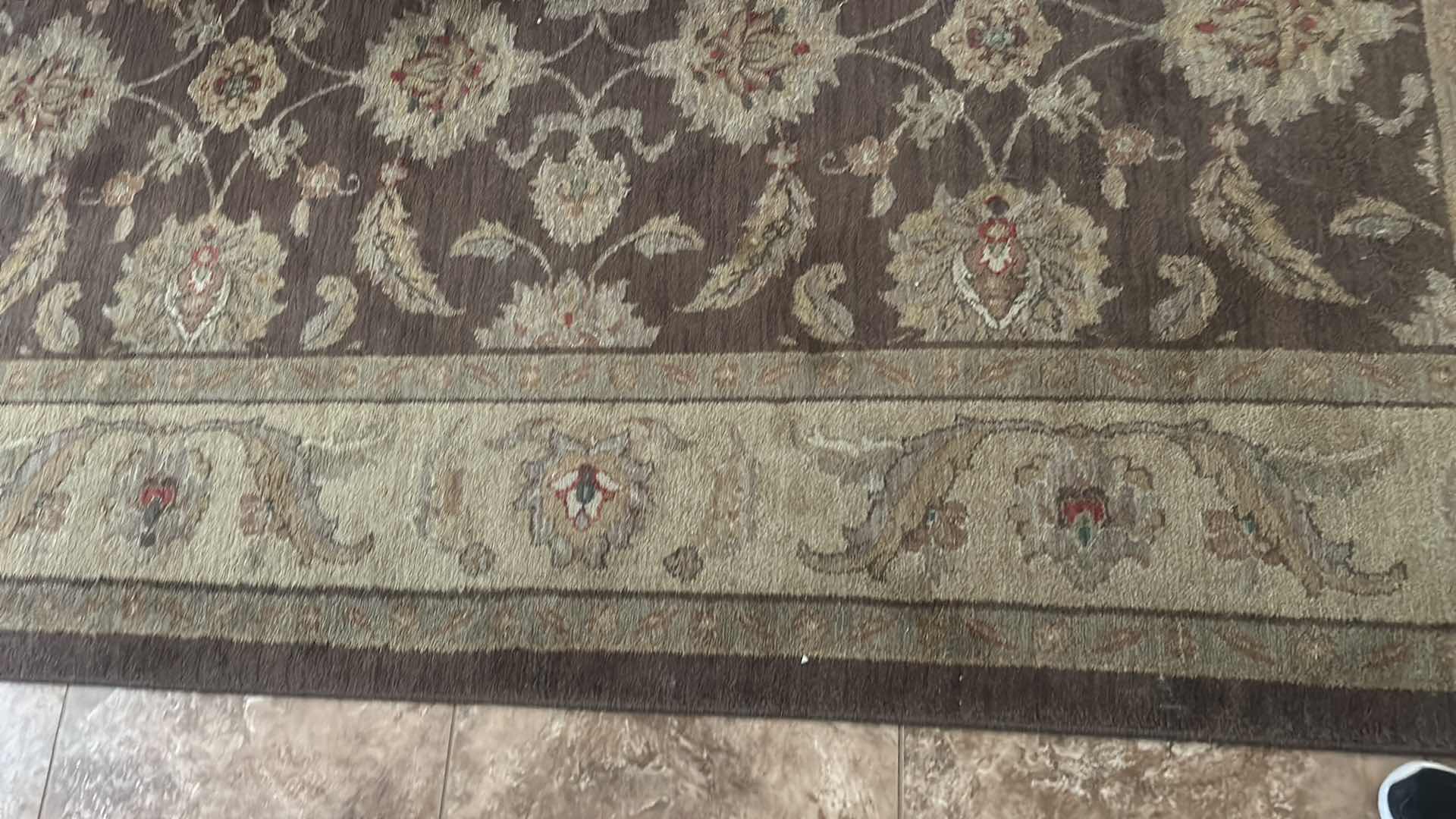 Photo 1 of ALLURE AREA RUG SIZE 9’ X 12’ 19”. COLOR: RAISIN. 100% NYLON.