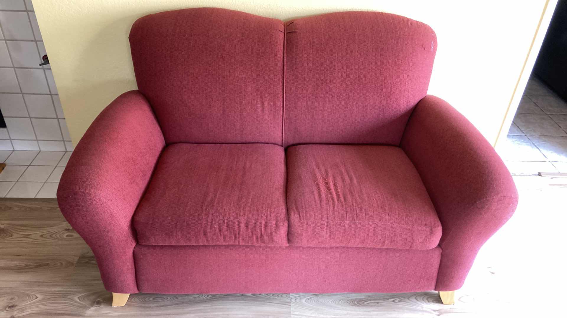Photo 1 of ENGLAND CORSAIR POLYESTER FIBER LOVE SEAT 65” X 41” H39”
