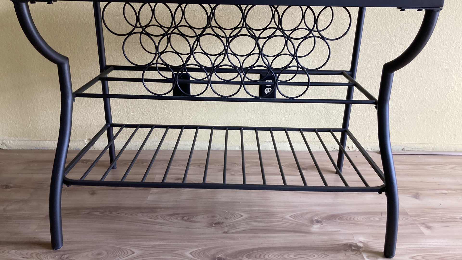 Photo 1 of ASHLEY’S ANTIGO COLLECTION SLATE TOP METAL FRAME BAKERS RACK 40.5” X 21.5” H77”