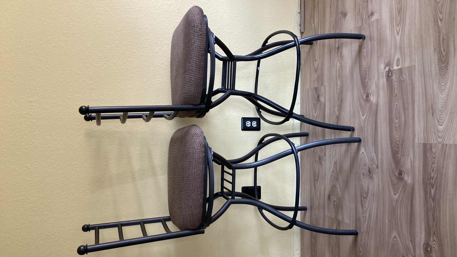 Photo 1 of ASHLEY’S ANTIGO COLLECTION SLATE TOP METAL FRAME PUB TABLE W CHAIRS (2) 40.5” X 21.5” H77”