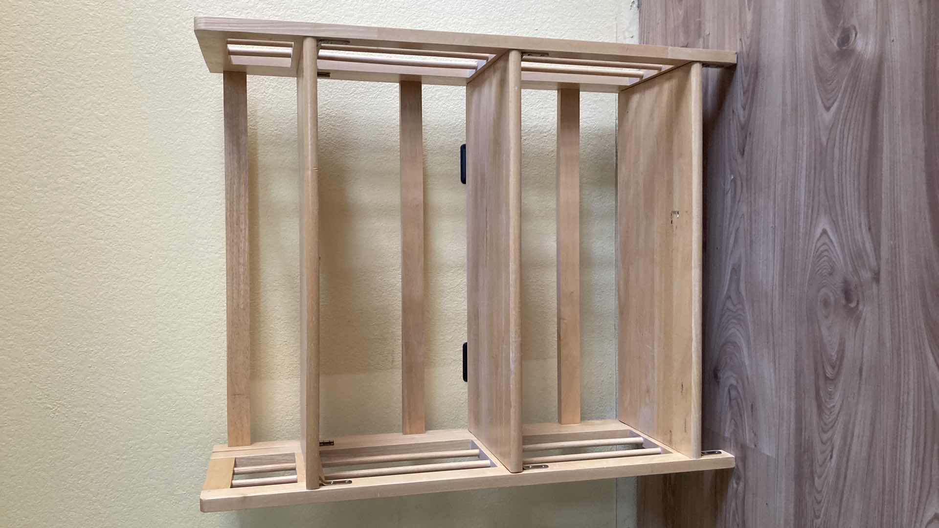 Photo 1 of FOLDING NATURAL WOOD SHELF 27.5” X 11.5” H34”