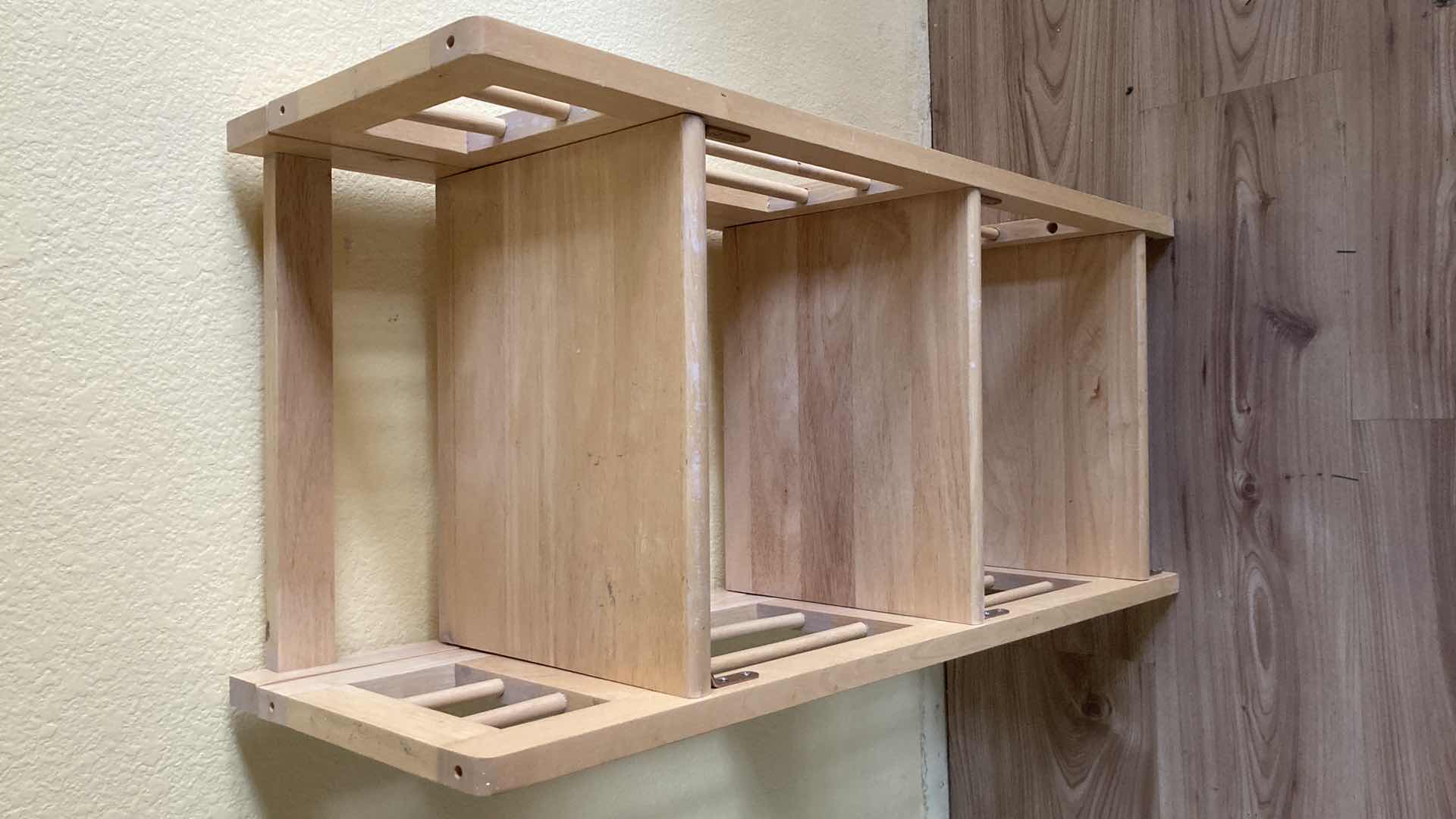 Photo 1 of FOLDING NATURAL WOOD SHELF 15.25” X 11.25” H34”