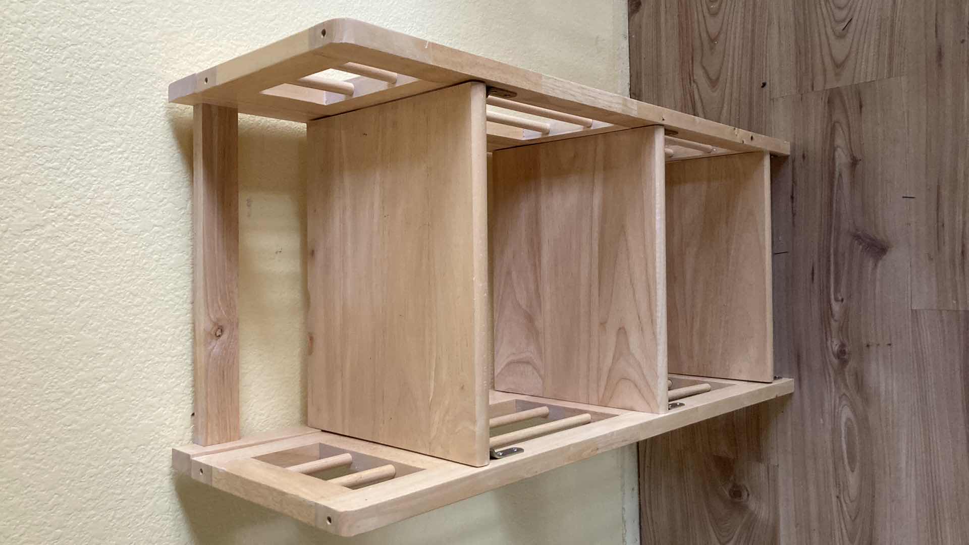 Photo 1 of FOLDING NATURAL WOOD SHELF 15.25” X 11.25” H34”