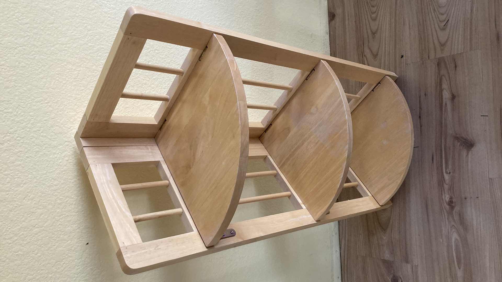 Photo 1 of FOLDING NATURAL WOOD CORNER SHELF 16” X 11.25” H34”