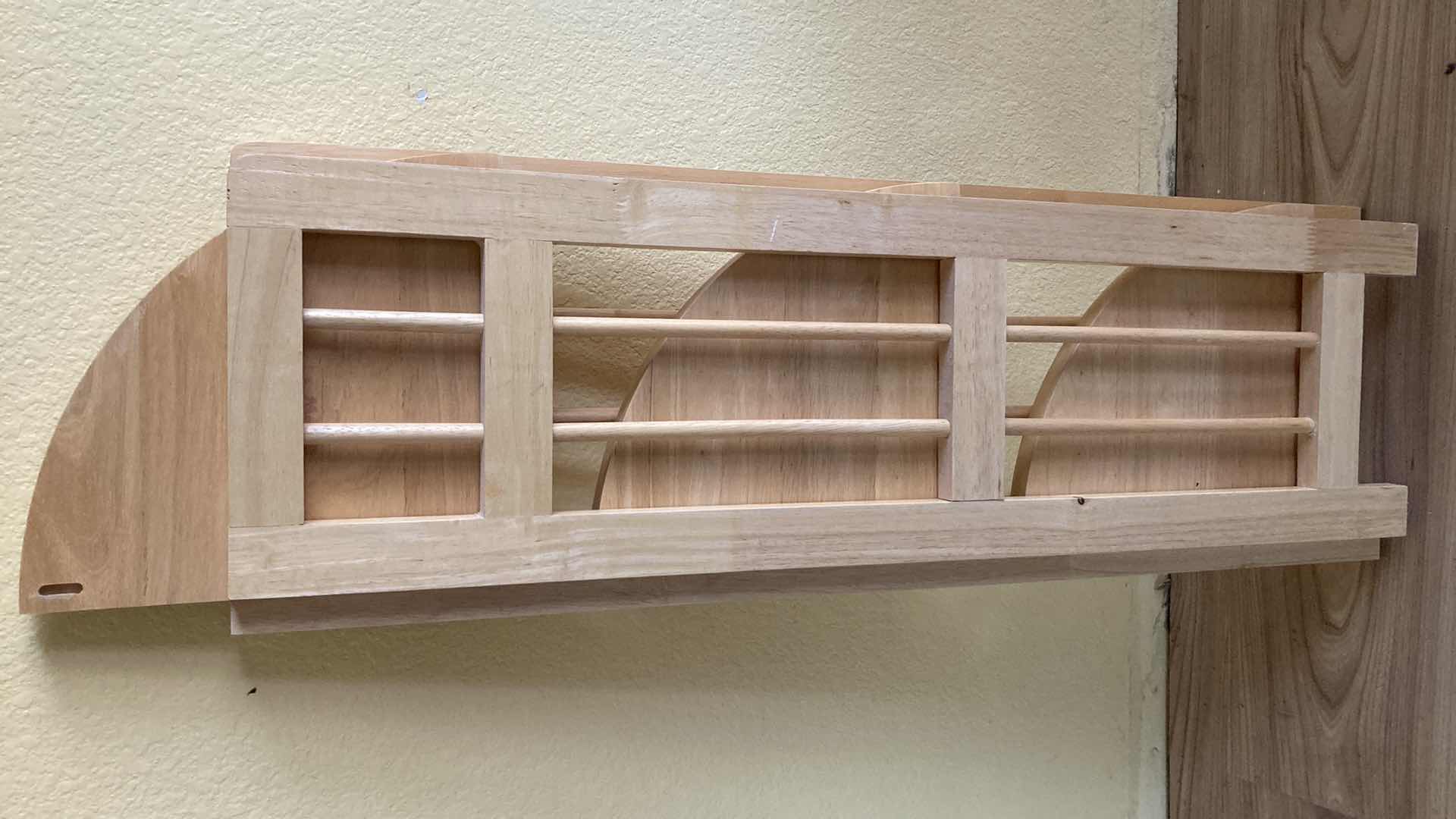 Photo 1 of FOLDING NATURAL WOOD CORNER SHELF 16” X 11.25” H34”