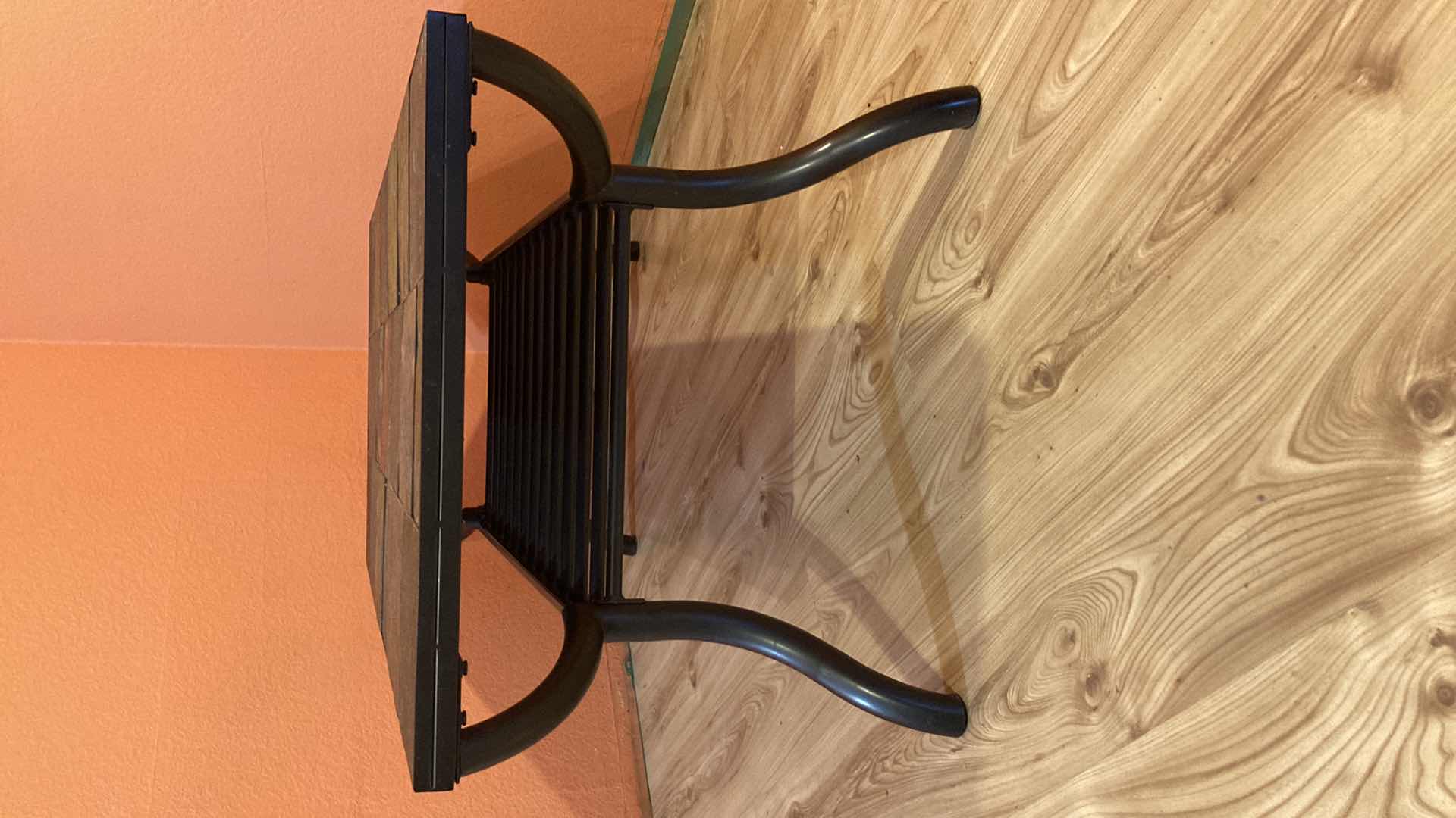 Photo 1 of ASHLEY’S ANTIGO COLLECTION SLATE TOP METAL FRAME COFFEE TABLE 48” X 24” H19.25”