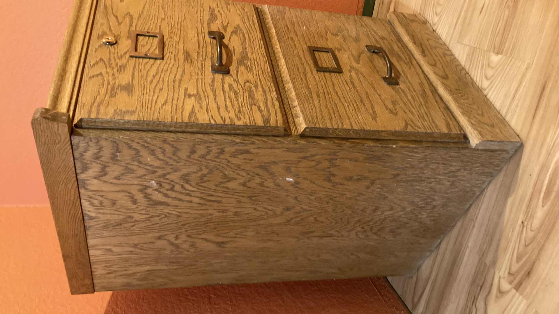 Photo 1 of VINTAGE WOOD FILE CABINET 16” X 17” H28”