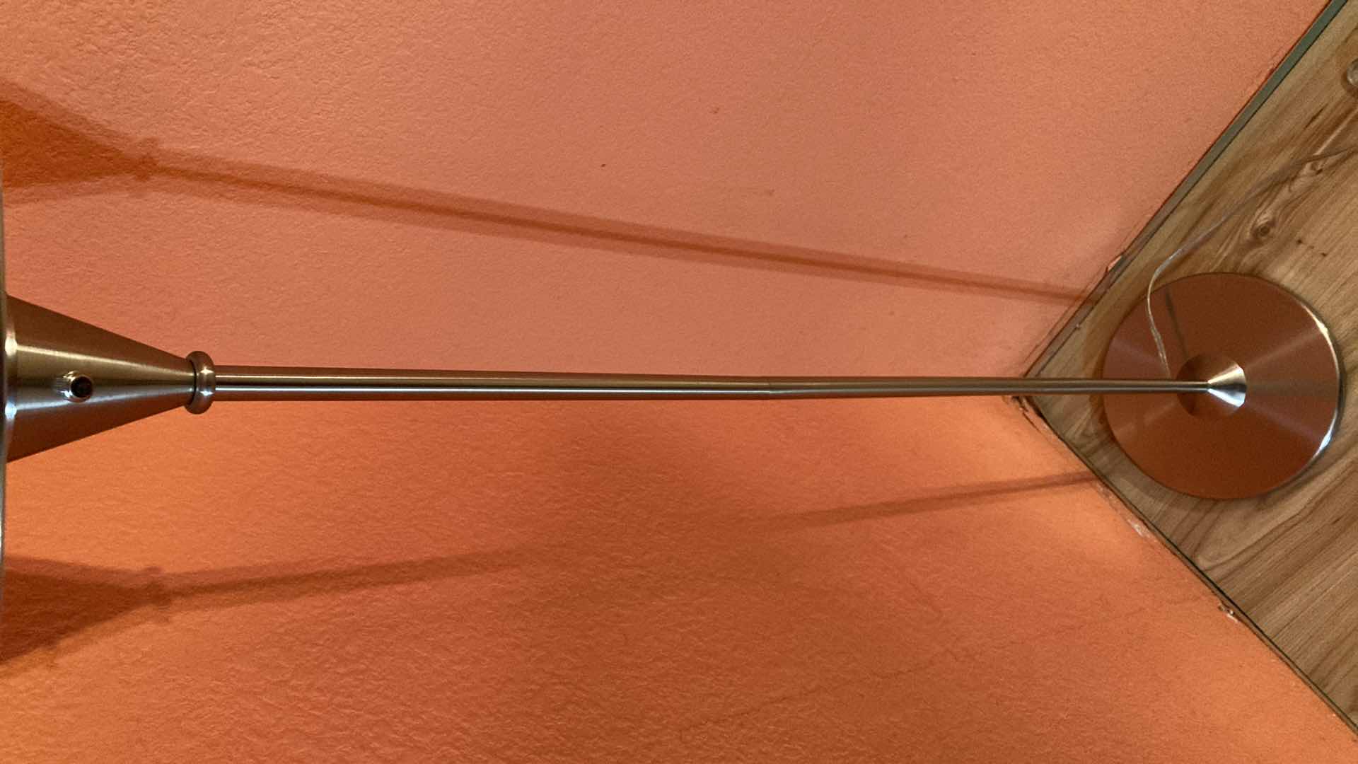 Photo 1 of STAINLESS STEEL STANDING FLOOR LAMP 13” X 53”