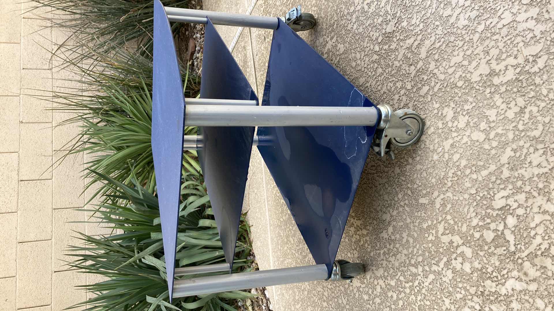 Photo 1 of HEAVY DUTY STEEL ROLLING CART 25.5” 19.75” H18”