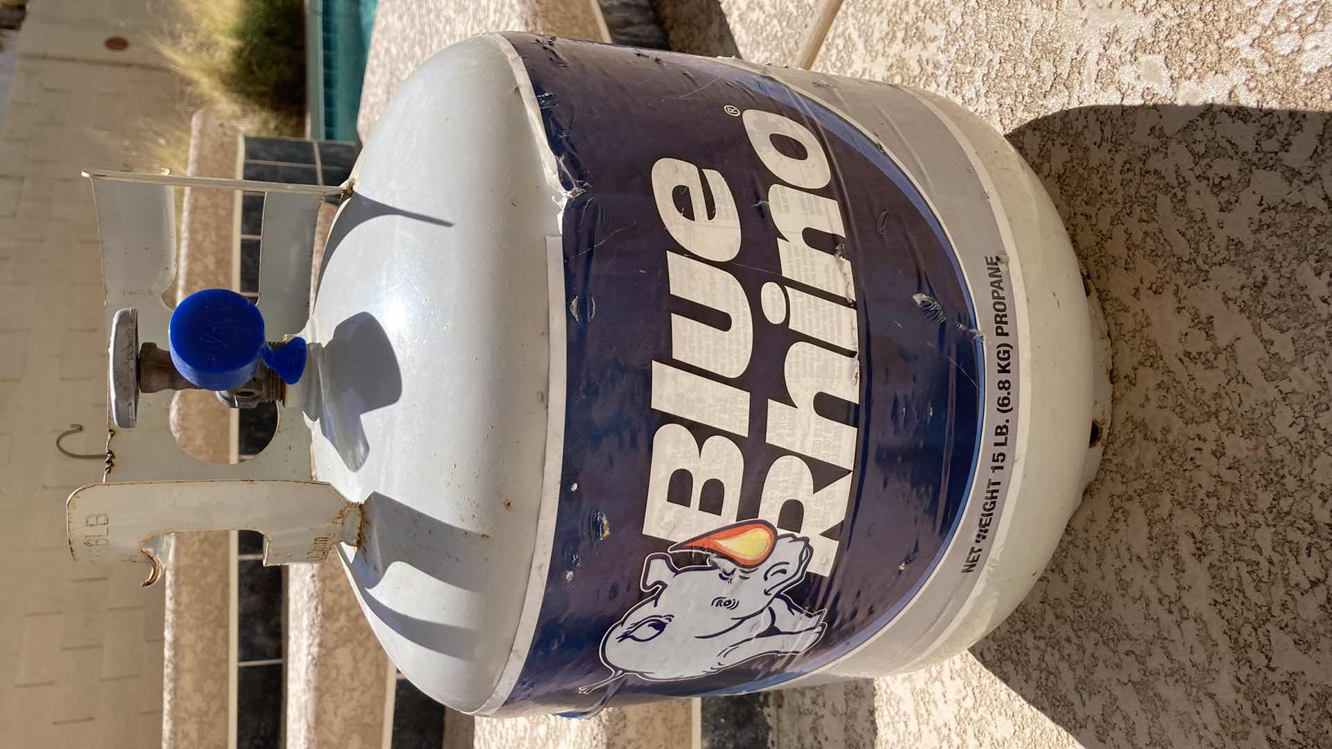 Photo 3 of AMERIGAS 15lb PROPANE EMPTY TANK & BLUE RHINO 15lb FULL TANK