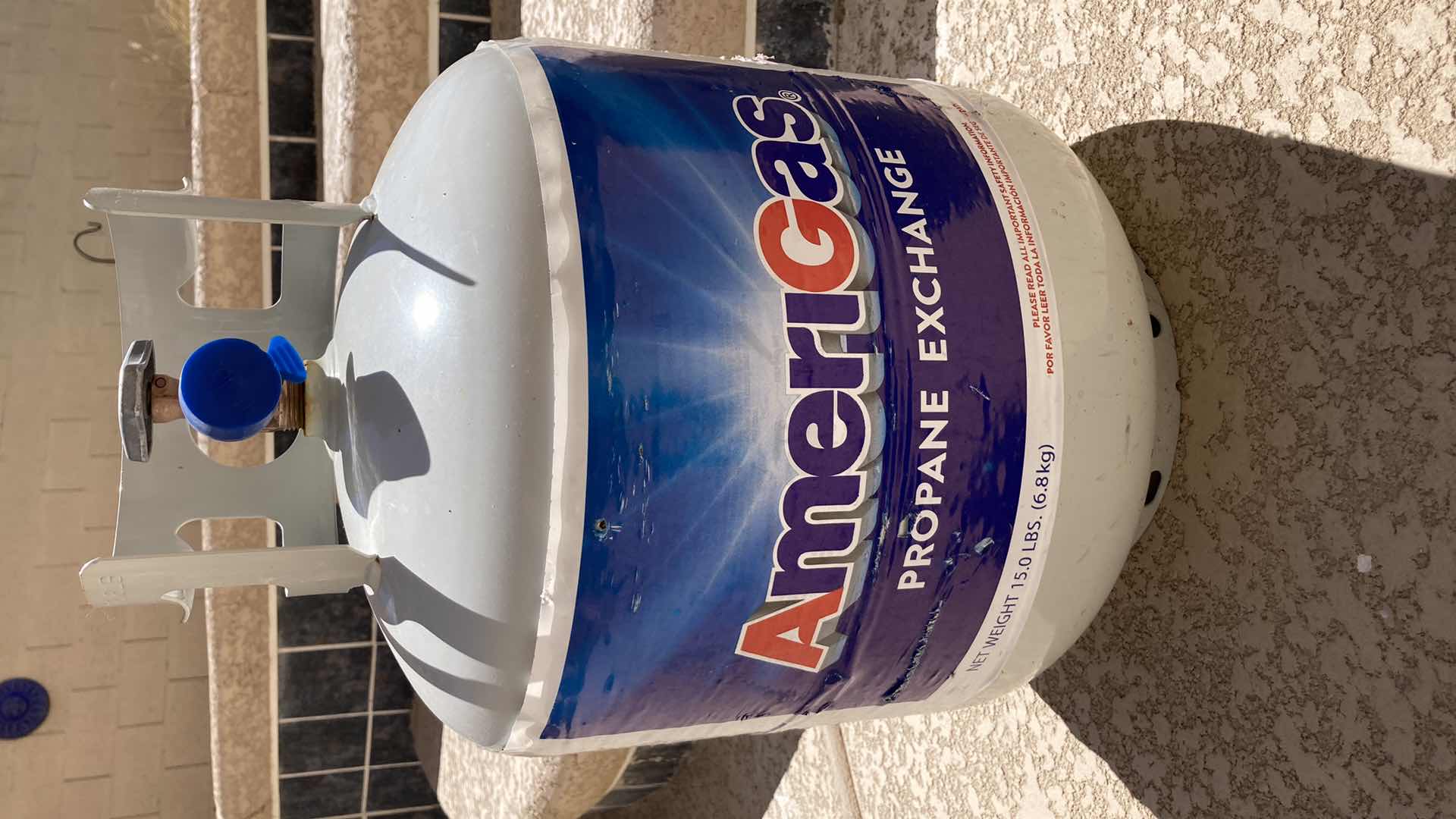 Photo 1 of AMERIGAS 15lb PROPANE EMPTY TANK & BLUE RHINO 15lb FULL TANK