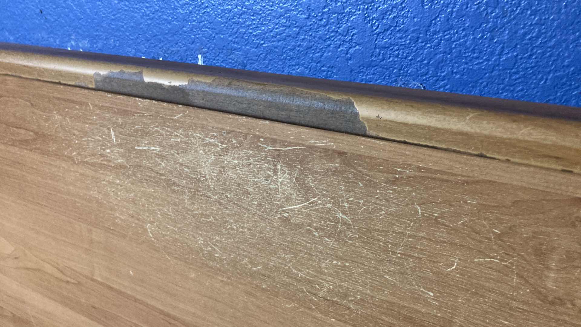 Photo 1 of NATURAL WOOD FINISH BED FRAME 80” X 82” H34”