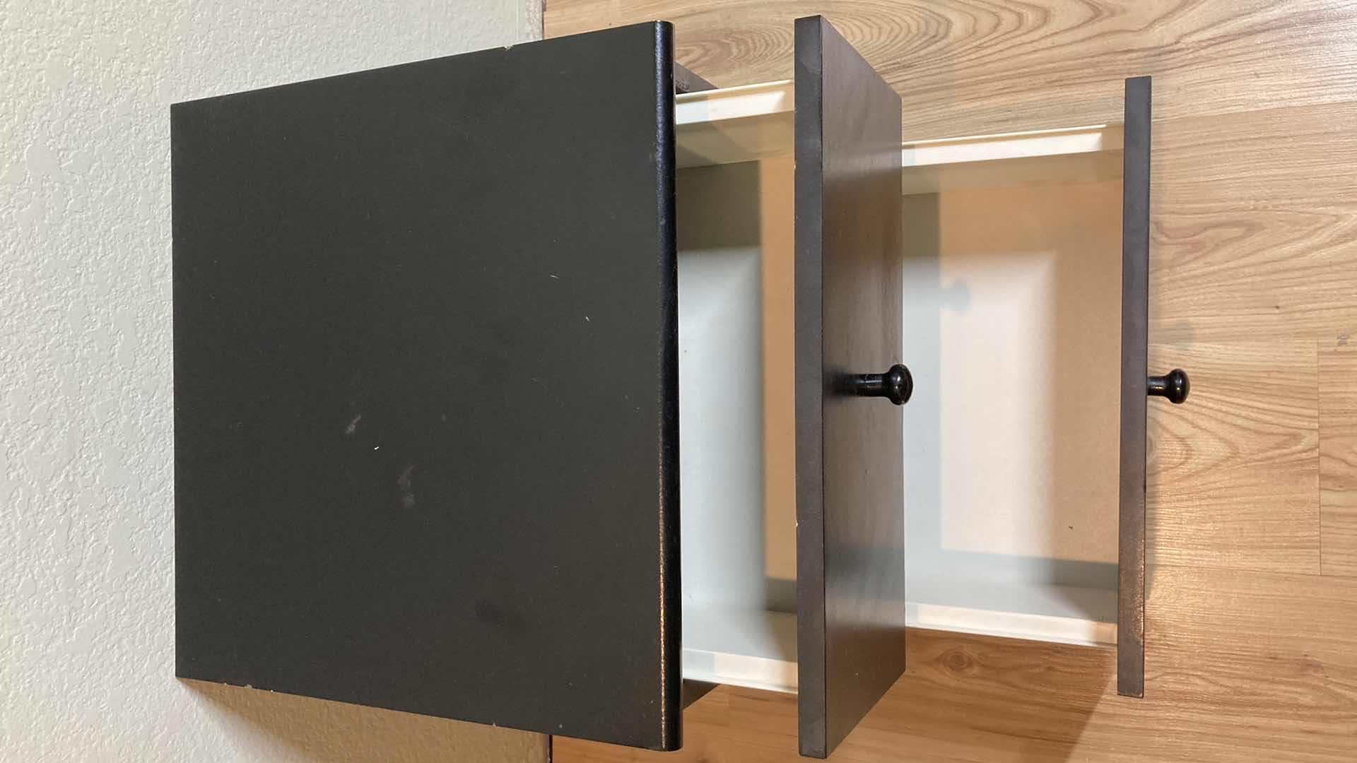 Photo 1 of BLACK LAMINATE NIGHT STAND 16” X 16” H19.25”