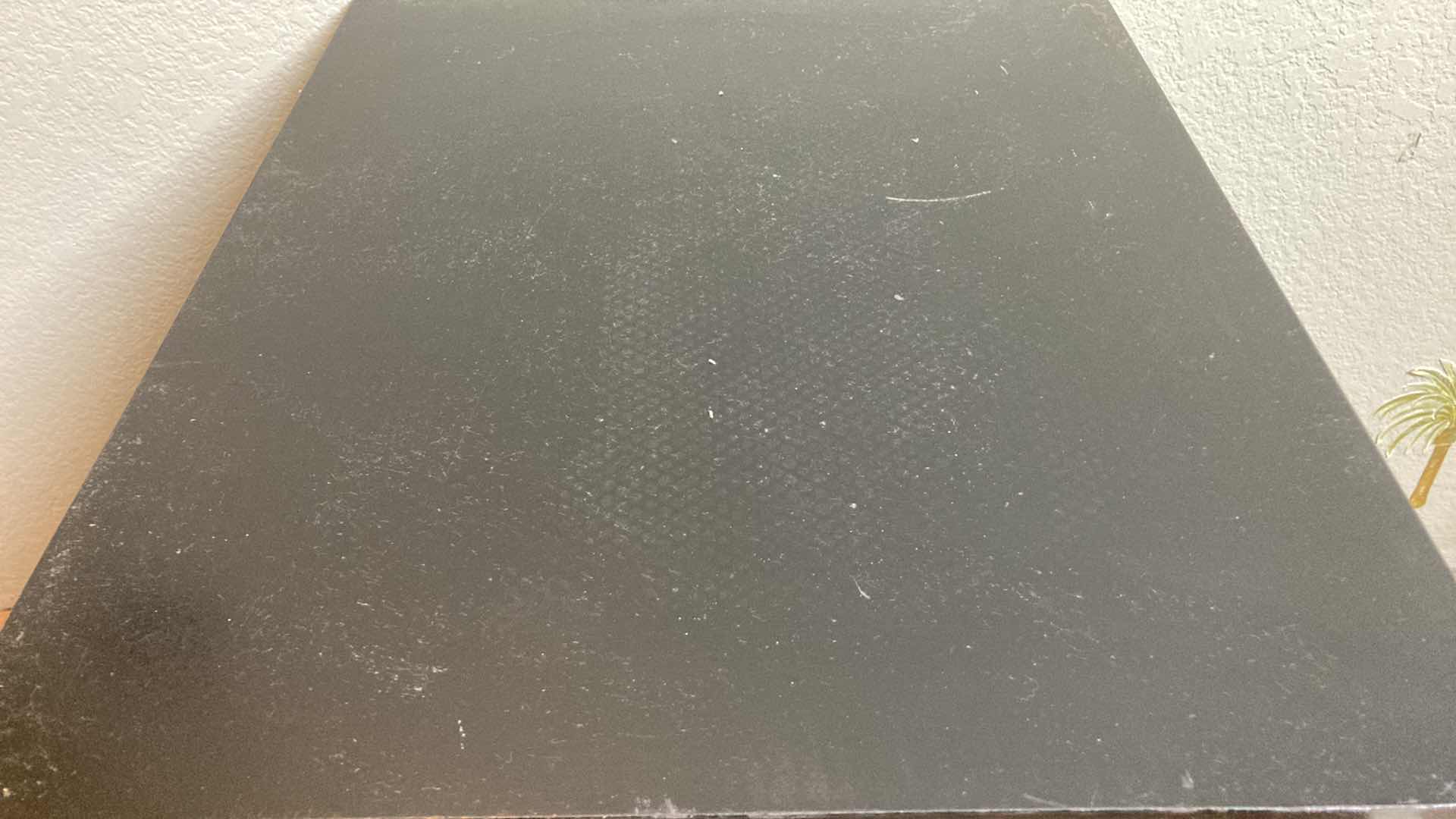 Photo 1 of BLACK LAMINATE 3 DRAWER NIGHT STAND 16” X 16” H19.25”