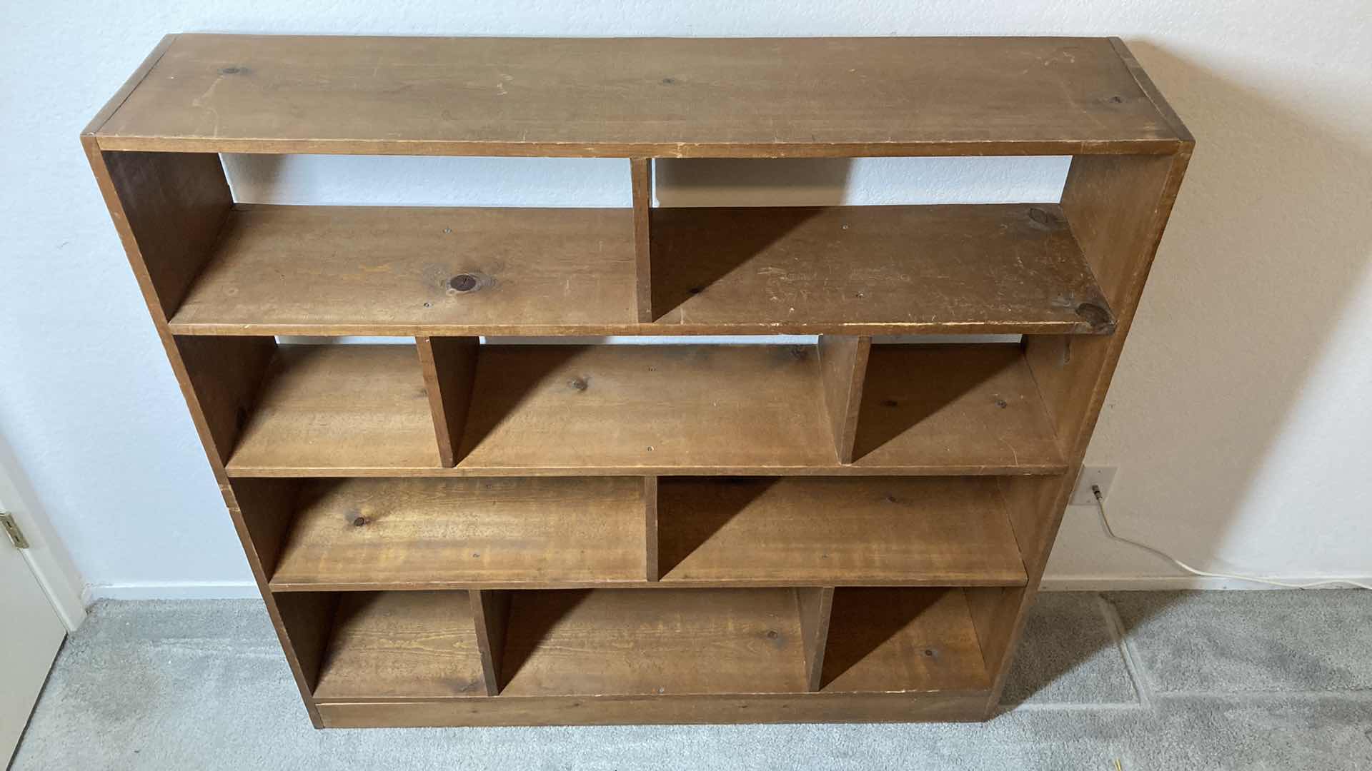 Photo 1 of SOLID WOOD ORNATE BOOK SHELF 49.5” X 11” H47.75”