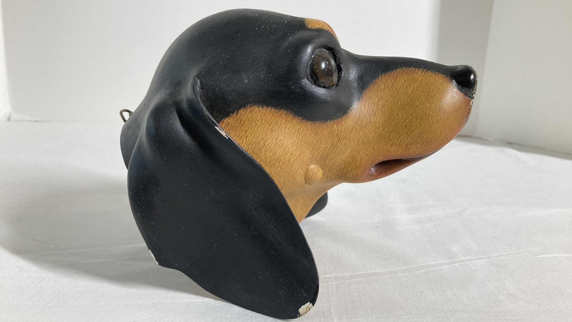 Photo 4 of MINIATURE PINSCHER HANDMADE WALL ARTWORK BY NENGAH SUDARSANA 2005 5” X 6.5” H5”