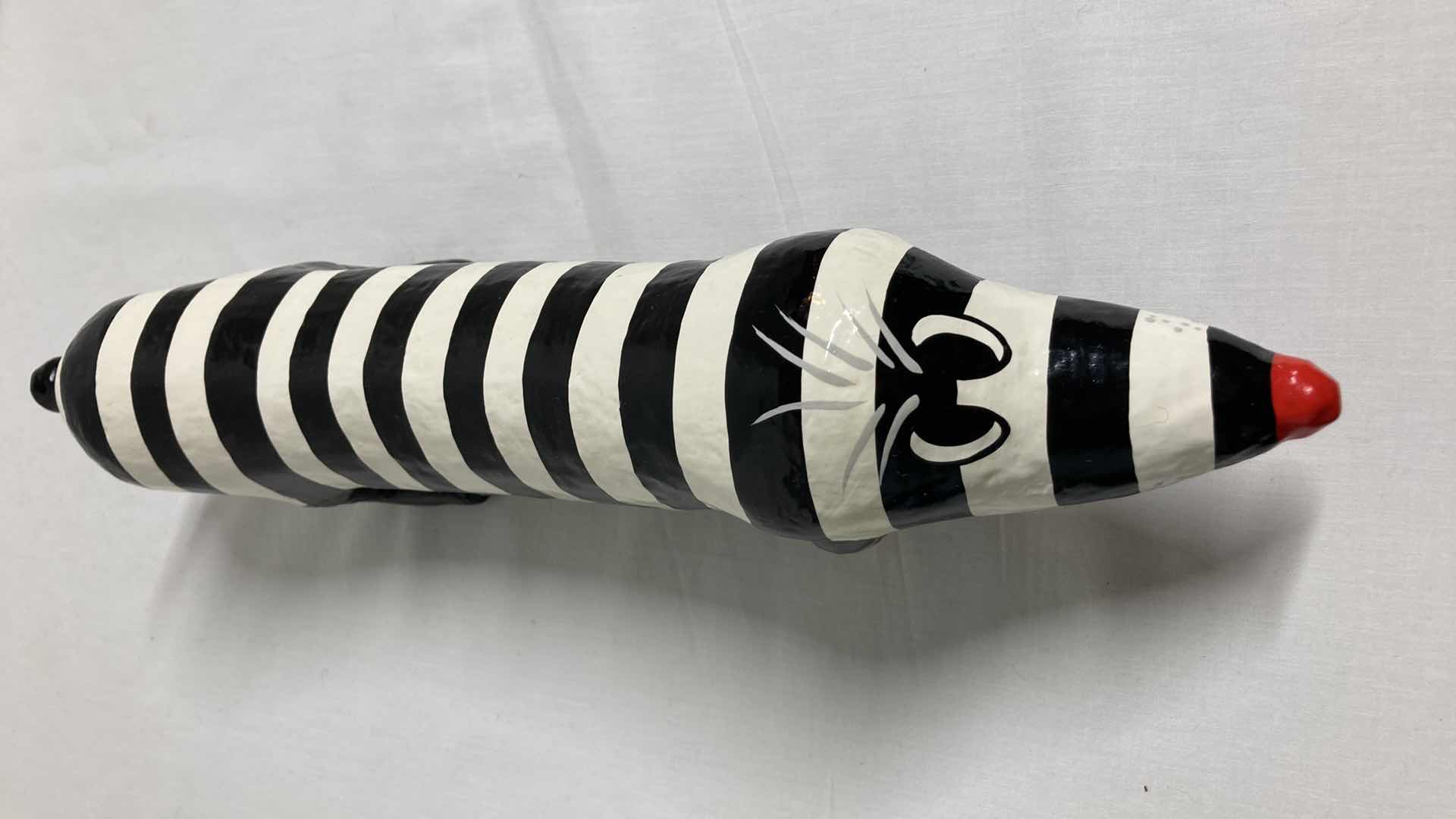 Photo 1 of DACHSHUND ABSTRACT PAPER MACHE HANDMADE ARTWORK 3” X 14” H3.5”