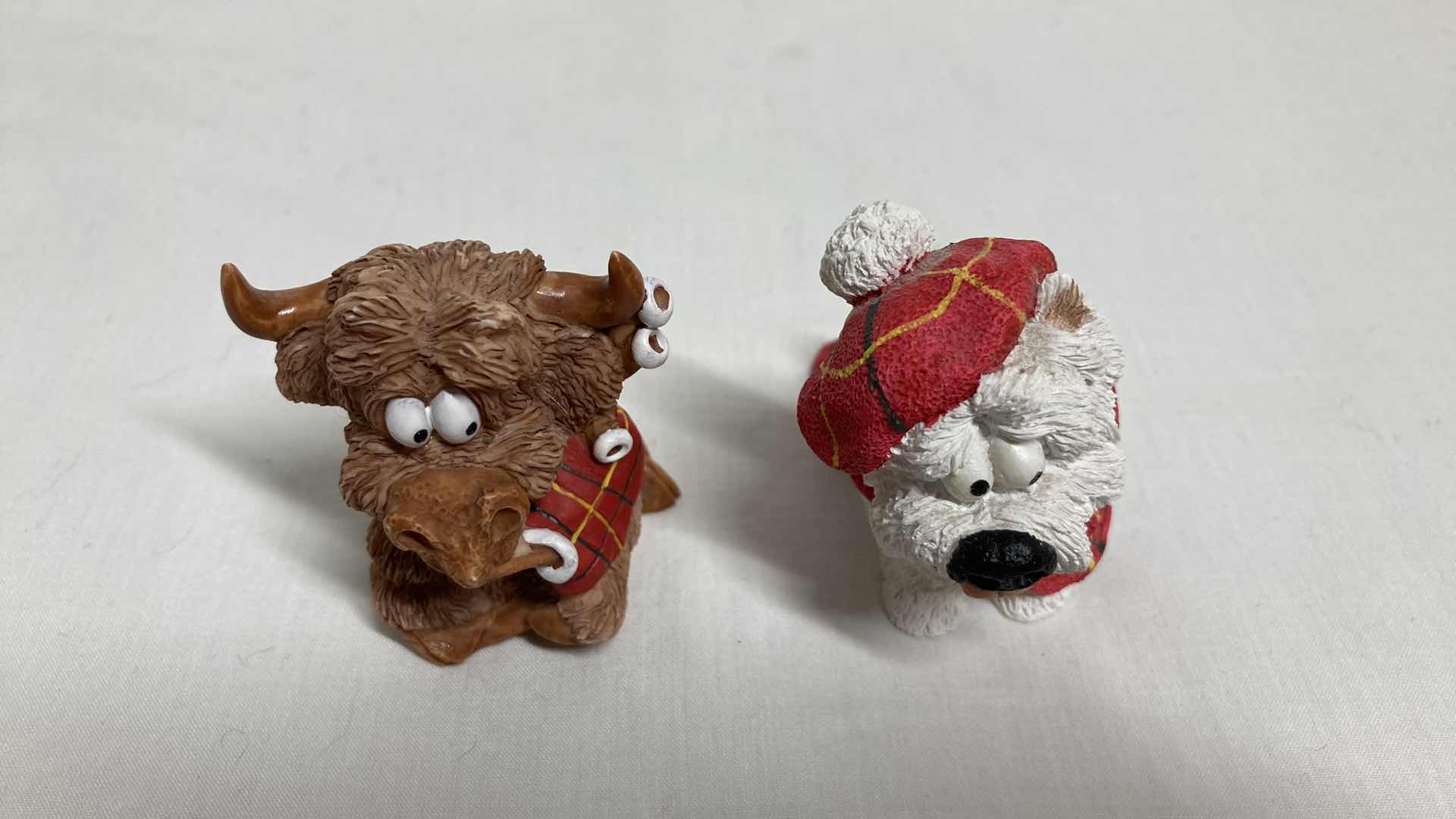 Photo 1 of SMALL WORLD COLLECTIBLES HIGHLAND BULL & SCOTTISH TERRIER H2”