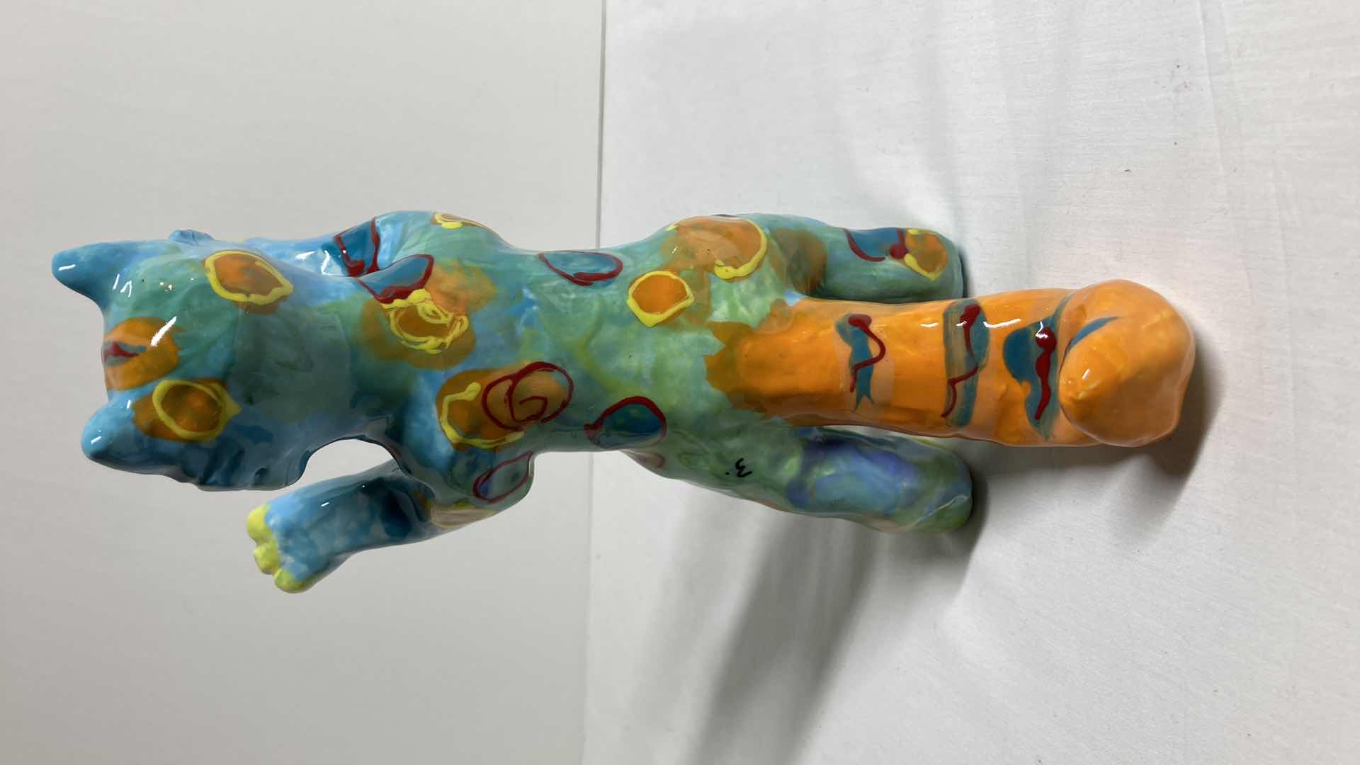Photo 1 of STANDING CAT CERAMIC SCULPTURE BY DOTTIE DRACOS 4” X 5” H8.75”