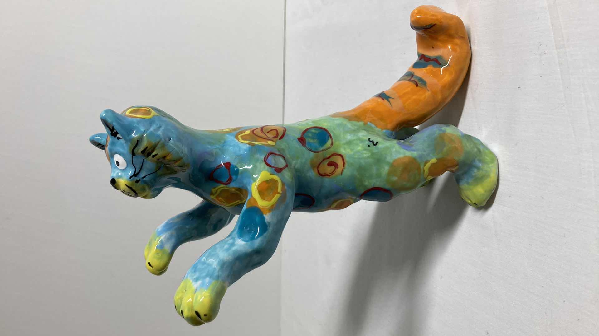 Photo 1 of STANDING CAT CERAMIC SCULPTURE BY DOTTIE DRACOS 4” X 5” H8.75”