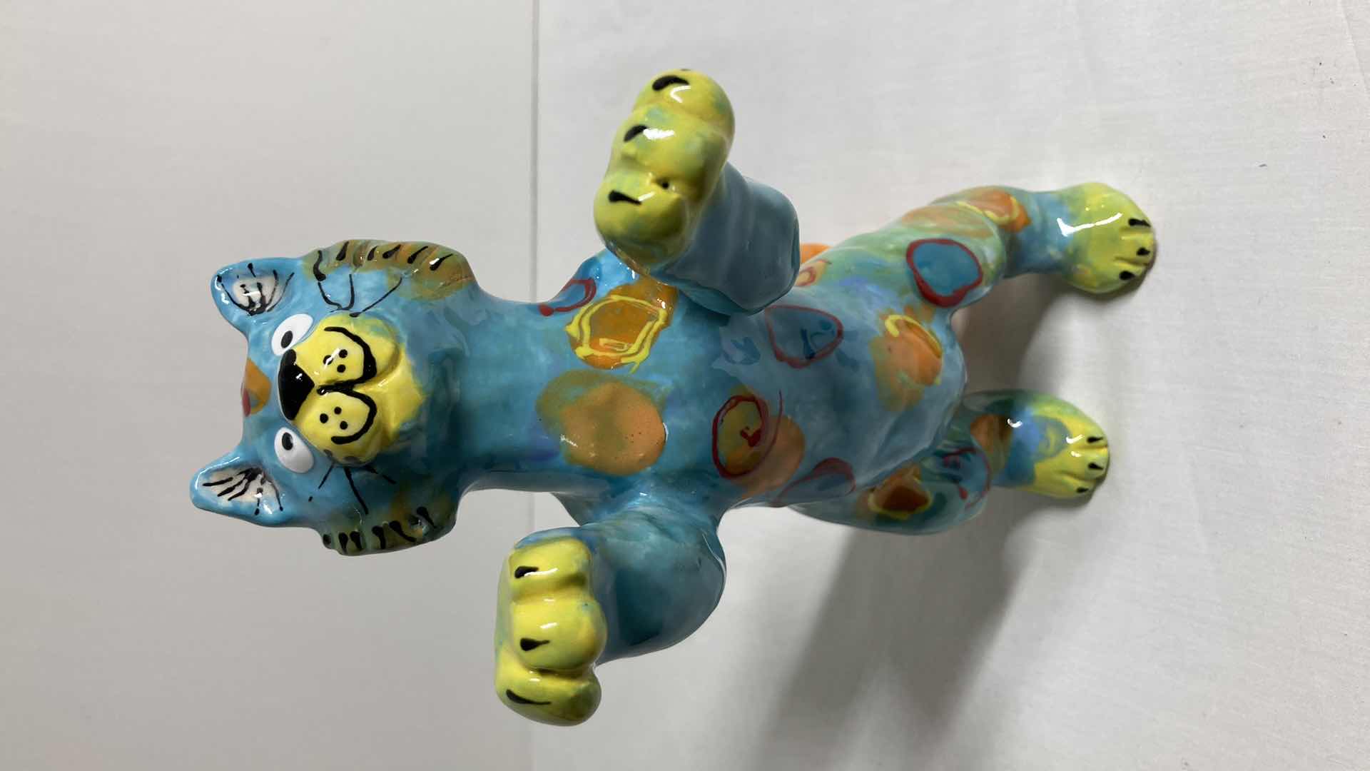 Photo 1 of STANDING CAT CERAMIC SCULPTURE BY DOTTIE DRACOS 4” X 5” H8.75”