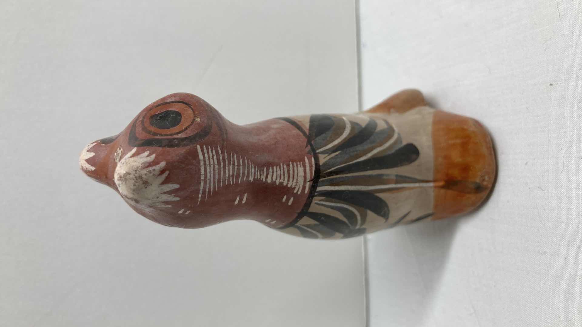 Photo 1 of HAND PAINTED CERAMIC CAT FIGURINE 2.25” X 4.5”