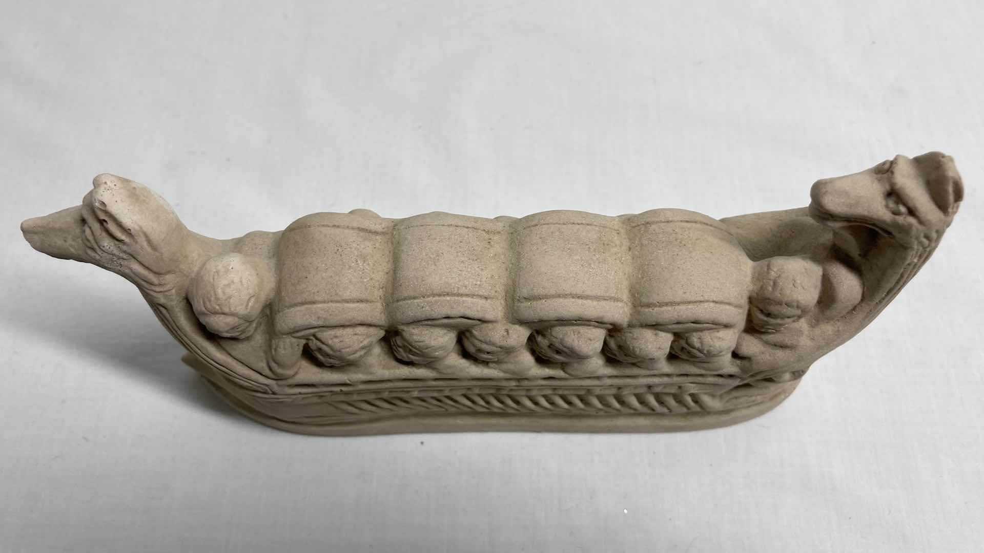 Photo 1 of ANCIENT ROMAN CLAY REPLICA SCULPTURE 7.5” X 1.5” H4.5”