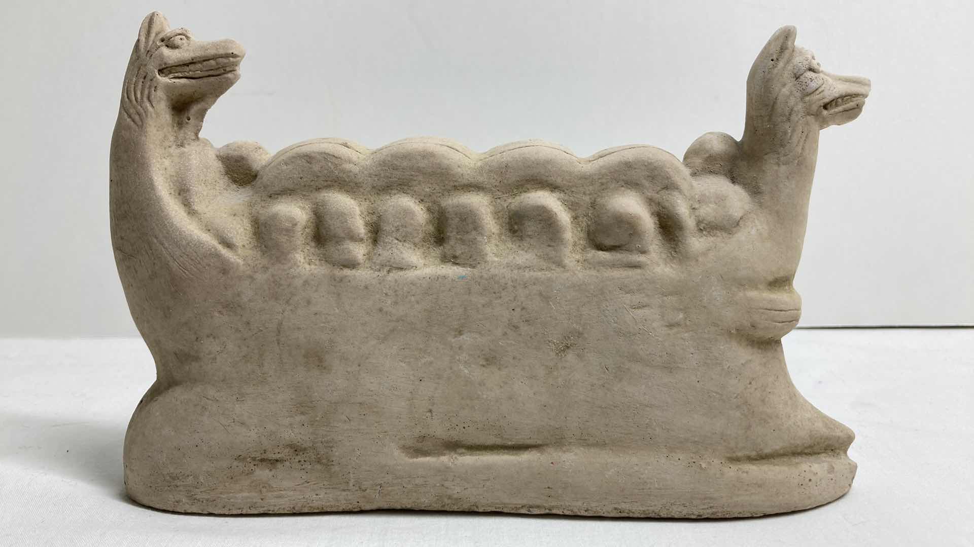 Photo 1 of ANCIENT ROMAN CLAY REPLICA SCULPTURE 7.5” X 1.5” H4.5”