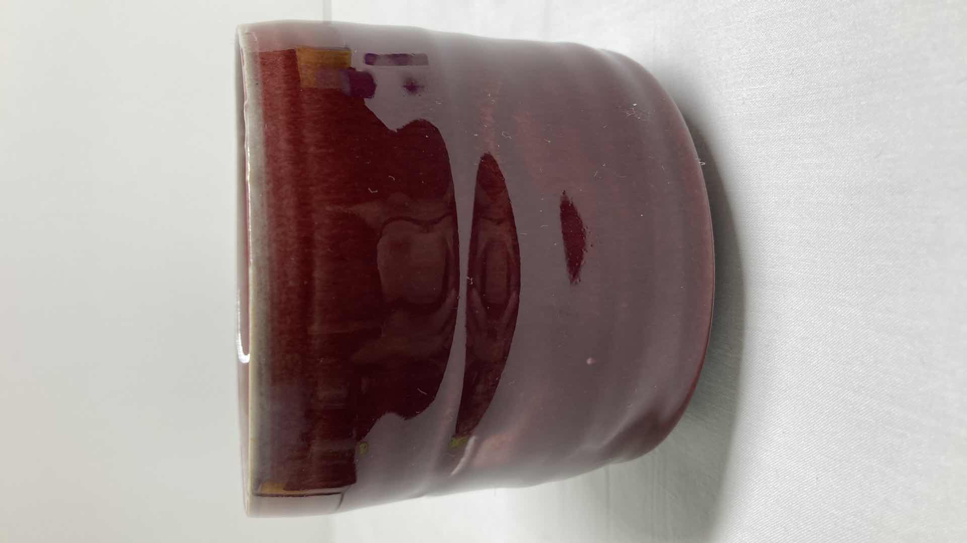 Photo 2 of DSU SWIRLED CERAMIC JAR 3.5” X 3.25”