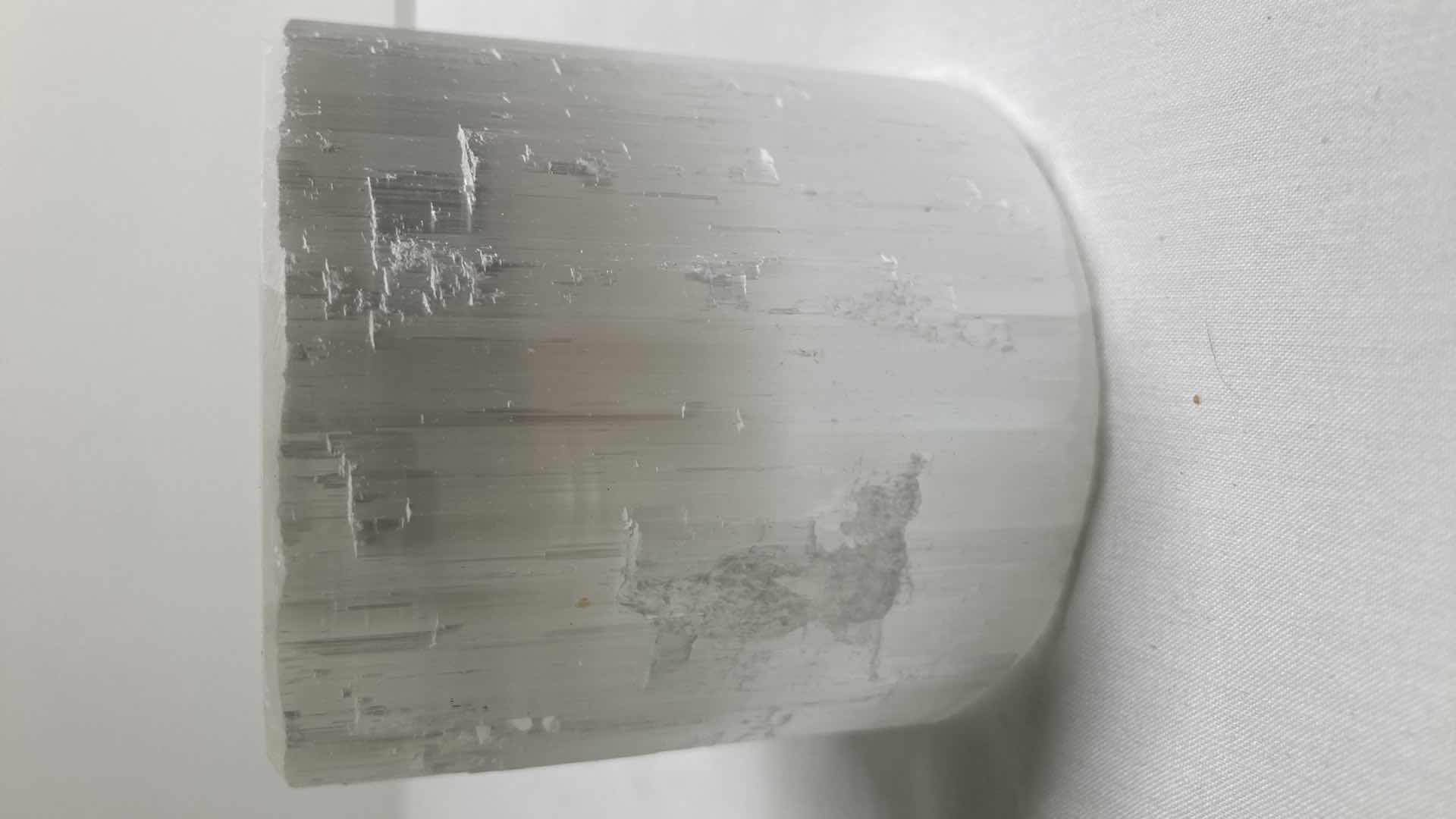 Photo 1 of MINE FINDS QUARTZ CANDLE HOLDER BY JAY KING HANDCRAFTED IN MOROCCO 2.75” X 2.5” H3”