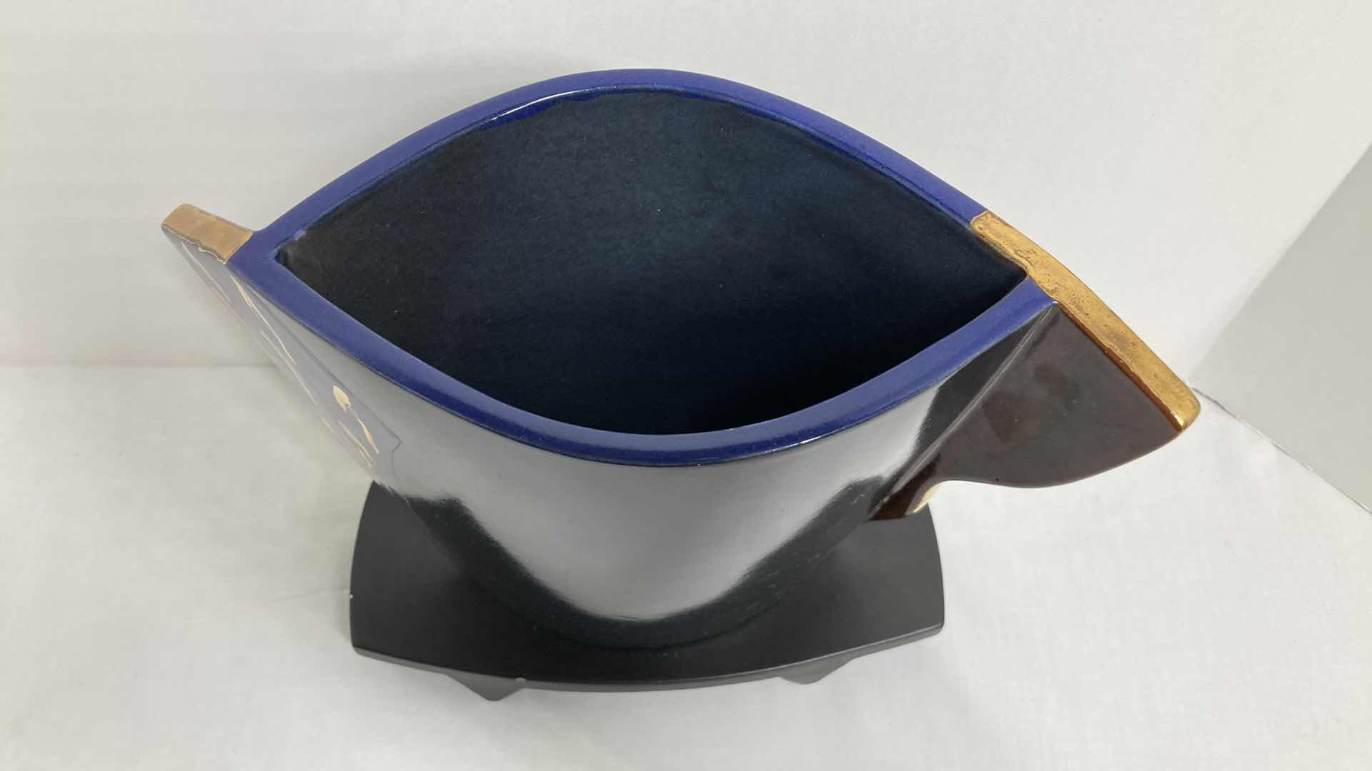 Photo 1 of ORNATE HAND PAINTED CERAMIC VASE