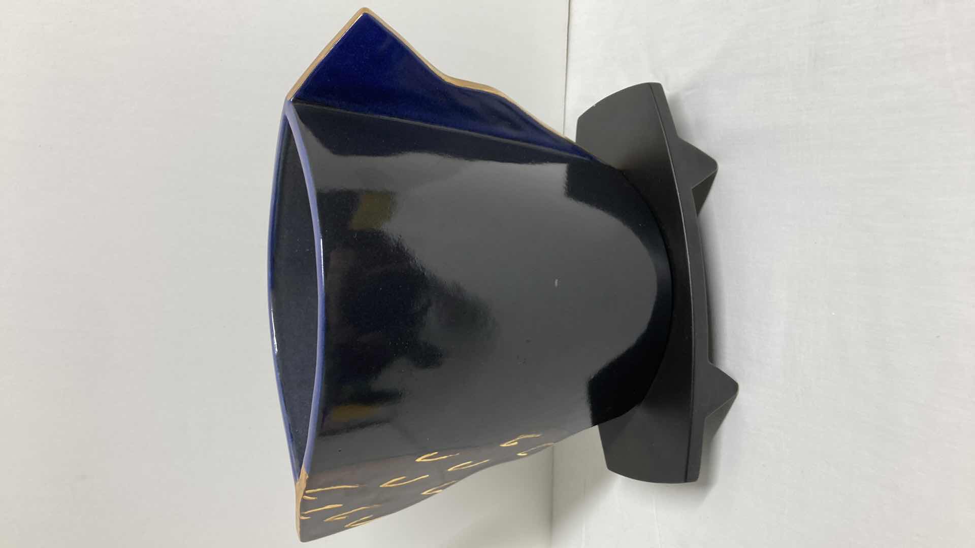 Photo 1 of ORNATE HAND PAINTED CERAMIC VASE