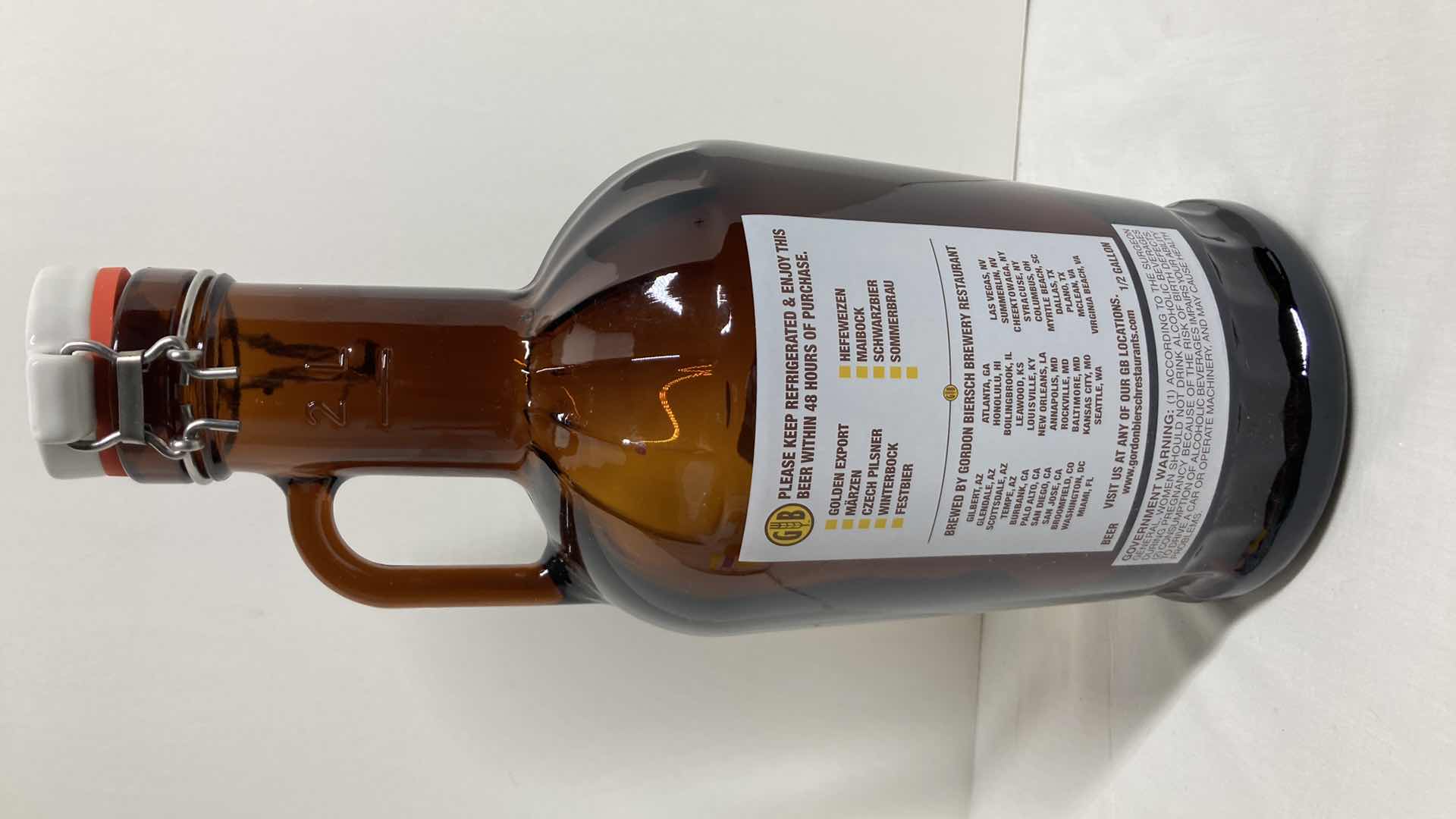 Photo 3 of GORDON BIERSCH BREWERY RESTAURANT 2L GROWLER