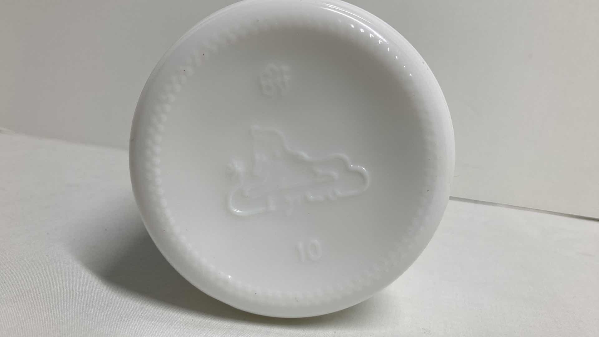 Photo 1 of EGIZIA PENGUINS ICE WATER MILK GLASS JAR 3.25” X 10”