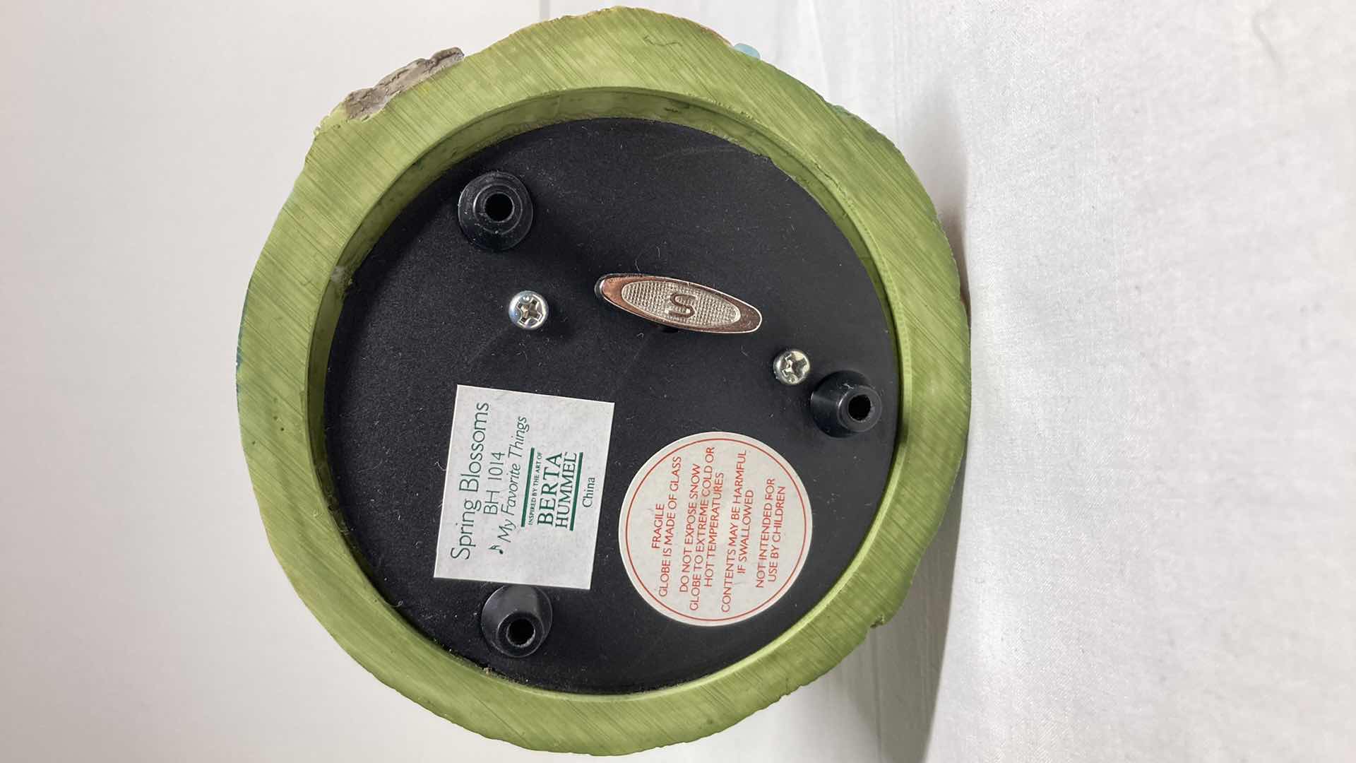 Photo 1 of BERTA HUMMEL GOEBEL SPRING BLOSSOMS MY FAVORITE THINGS MUSIC BOX SNOW GLOBE BH1014