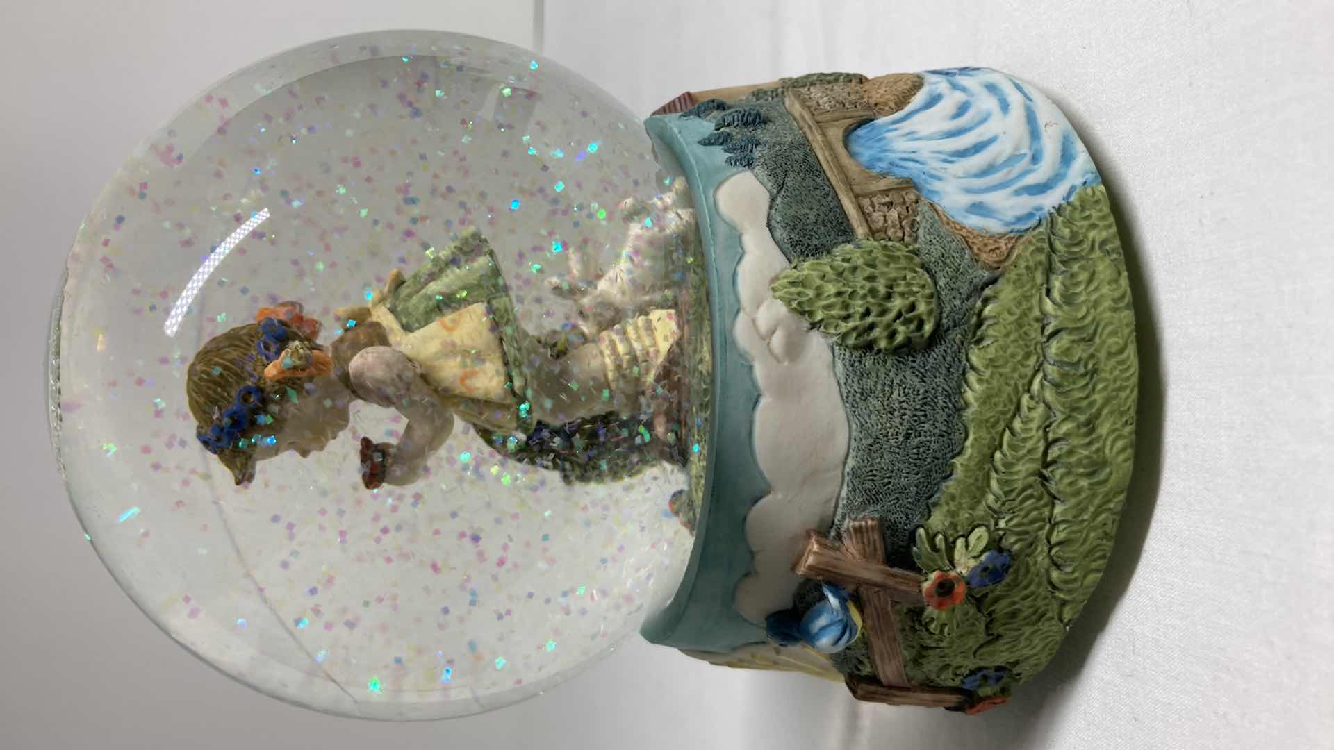 Photo 1 of BERTA HUMMEL GOEBEL SPRING BLOSSOMS MY FAVORITE THINGS MUSIC BOX SNOW GLOBE BH1014