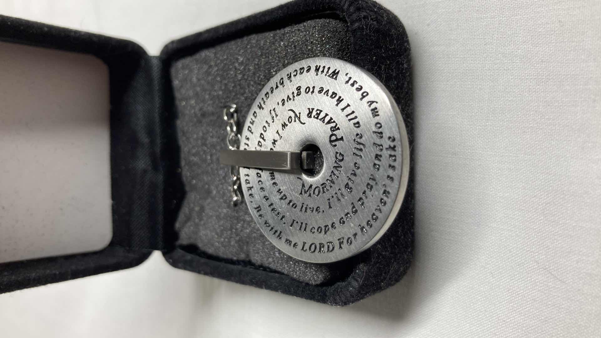 Photo 1 of NEW MORNING PRAYER 1.5” CHARM W 22” NECKLACE