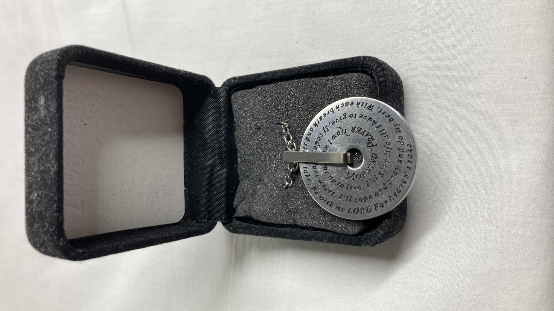 Photo 1 of NEW MORNING PRAYER 1.5” CHARM W 22” NECKLACE